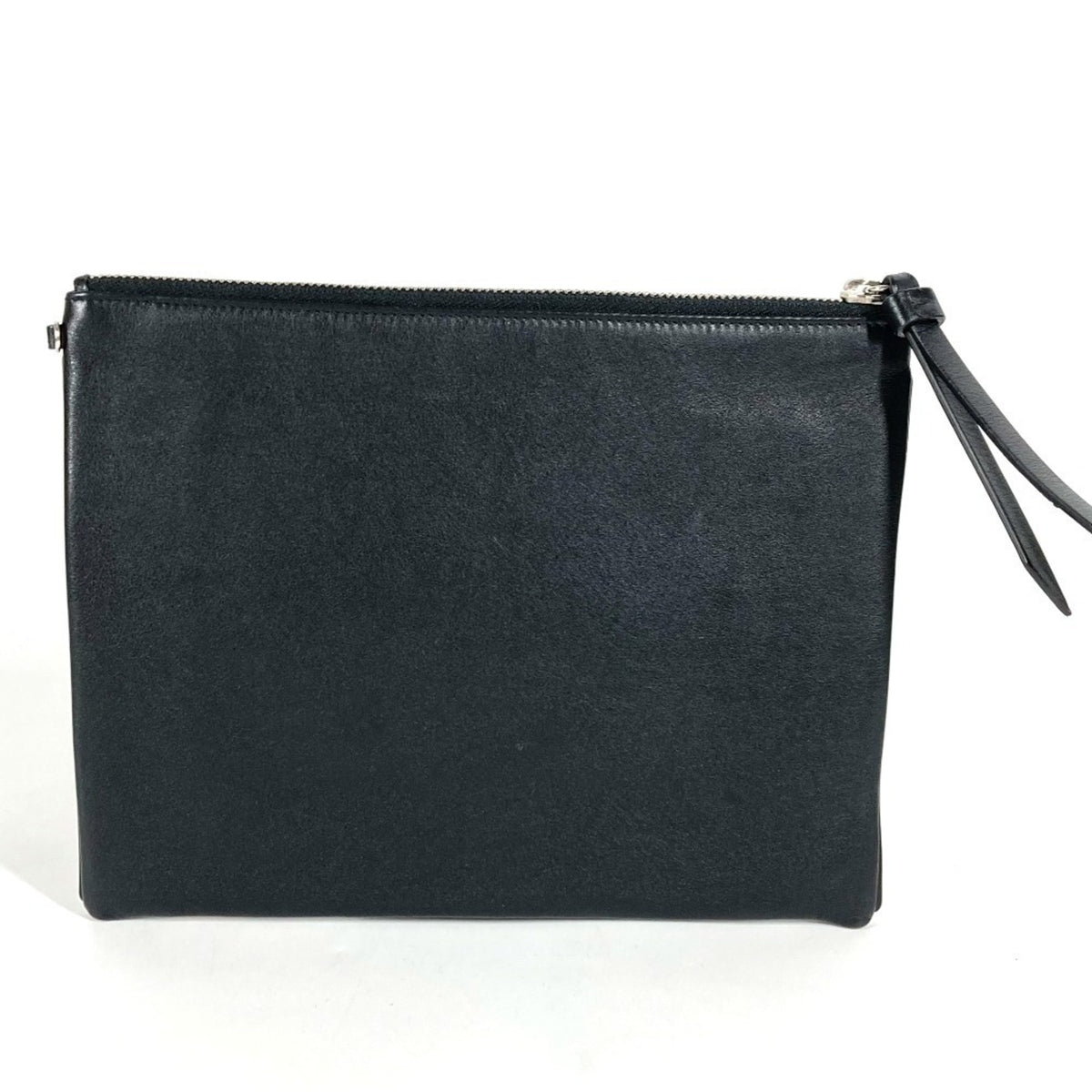 Christian Dior Black Leather Clutch Bag Pouch (Pre-Owned)