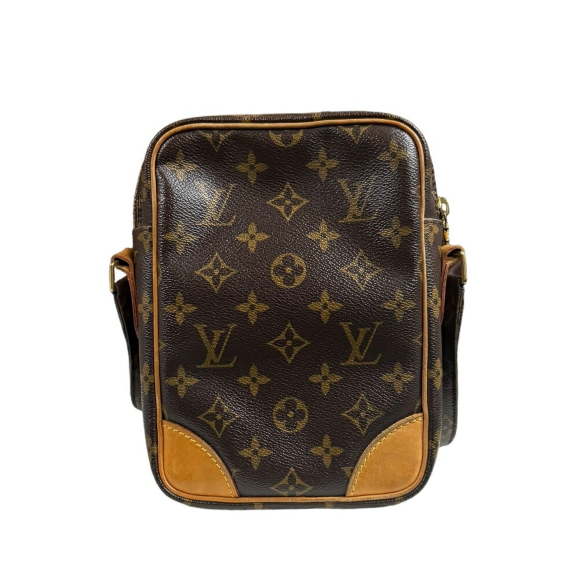 Louis Vuitton Brown Monogram Canvas Shoulder Bag (Pre-Owned)