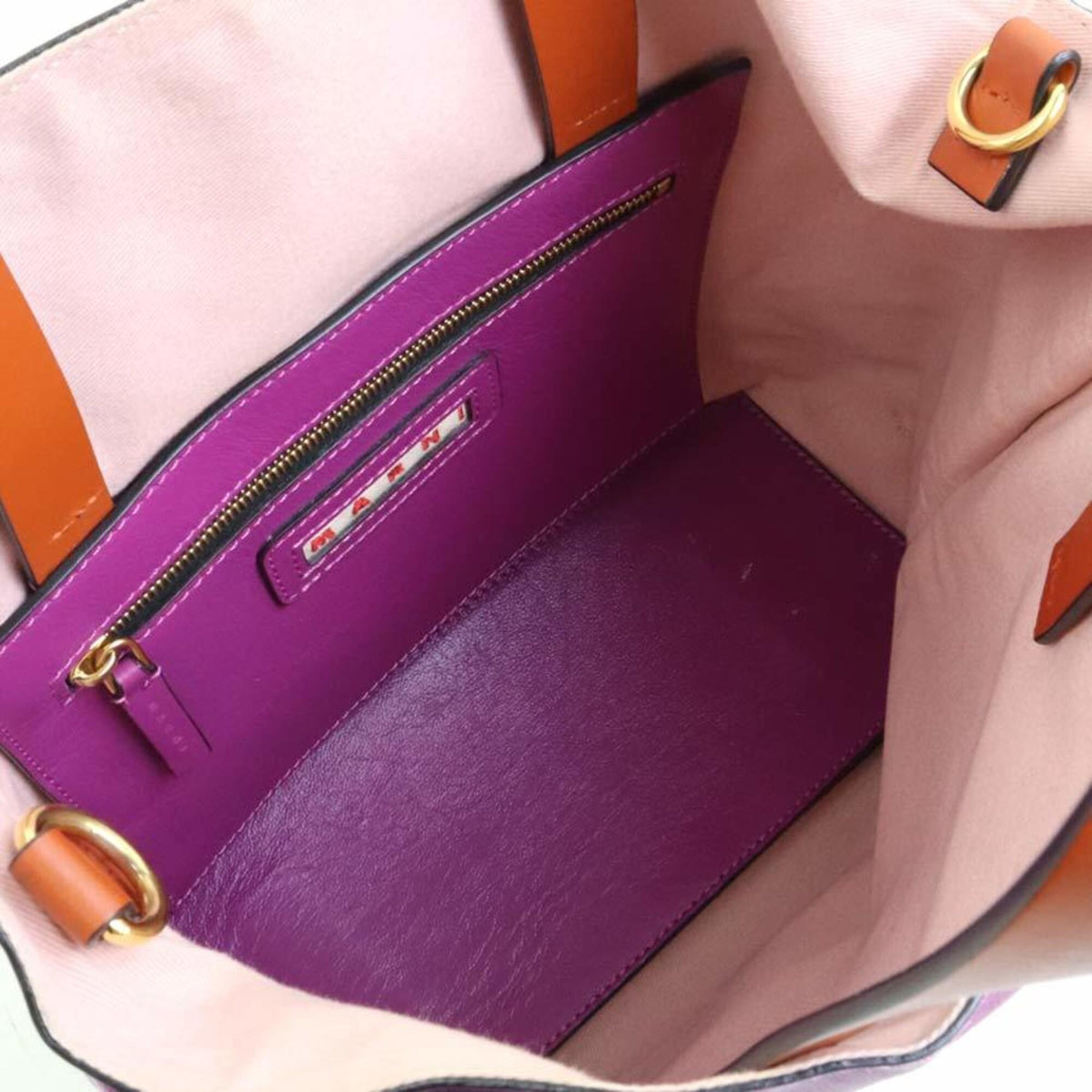 Marni Multi-Color Leather Handbag Shoulder Bag (Pre-Owned)