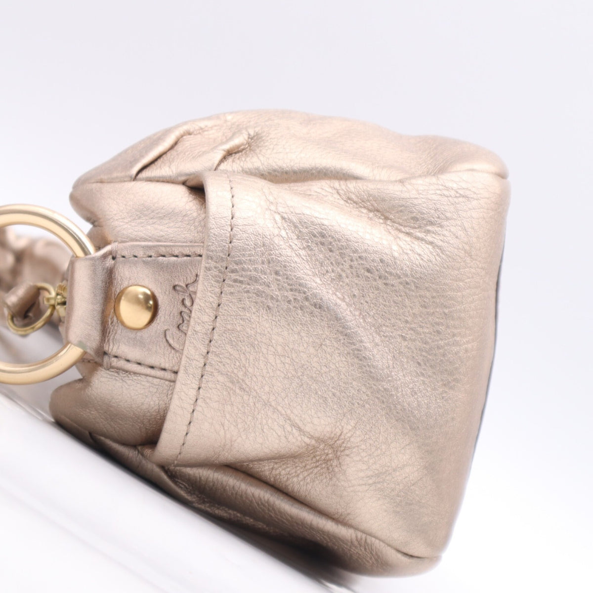 Coach Pink Gold Handbag (Pre-Owned)