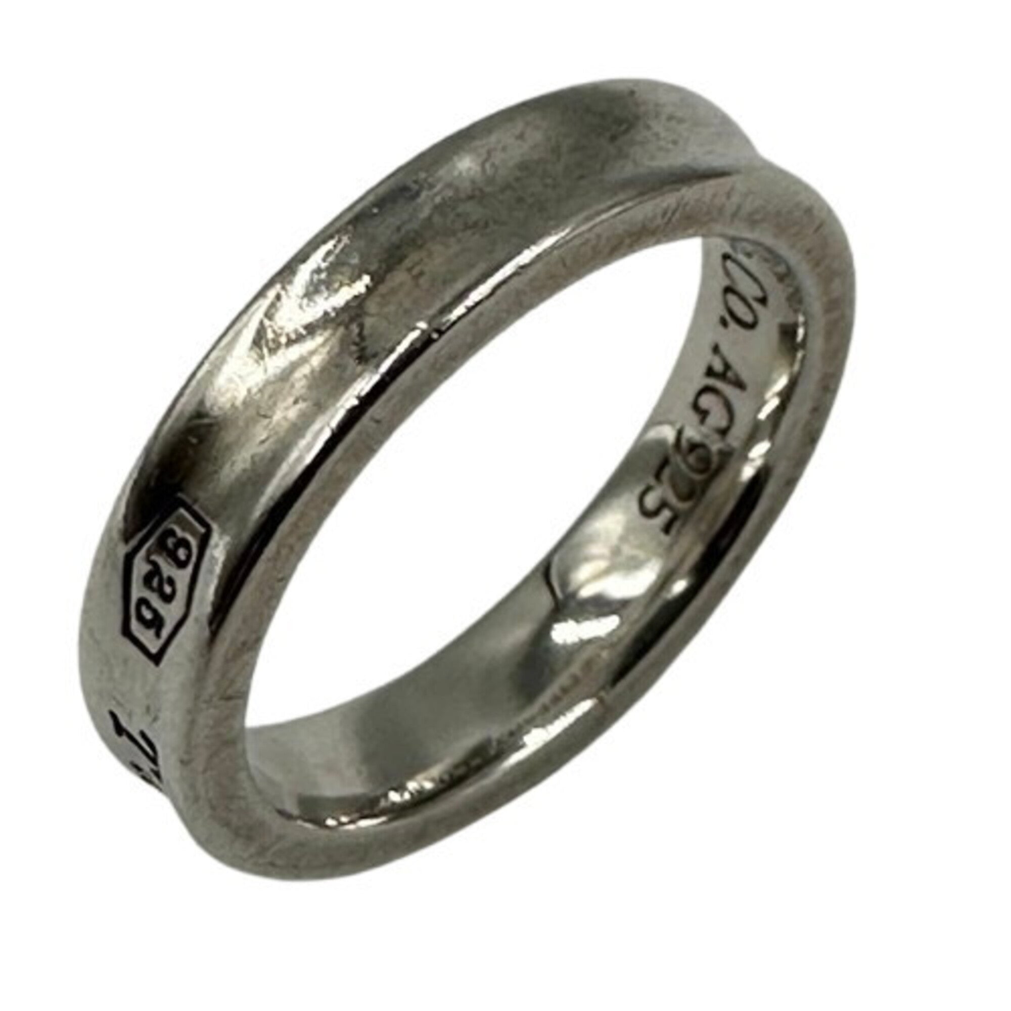 Tiffany Silver Silver 925 Band Ring (Pre-Owned)