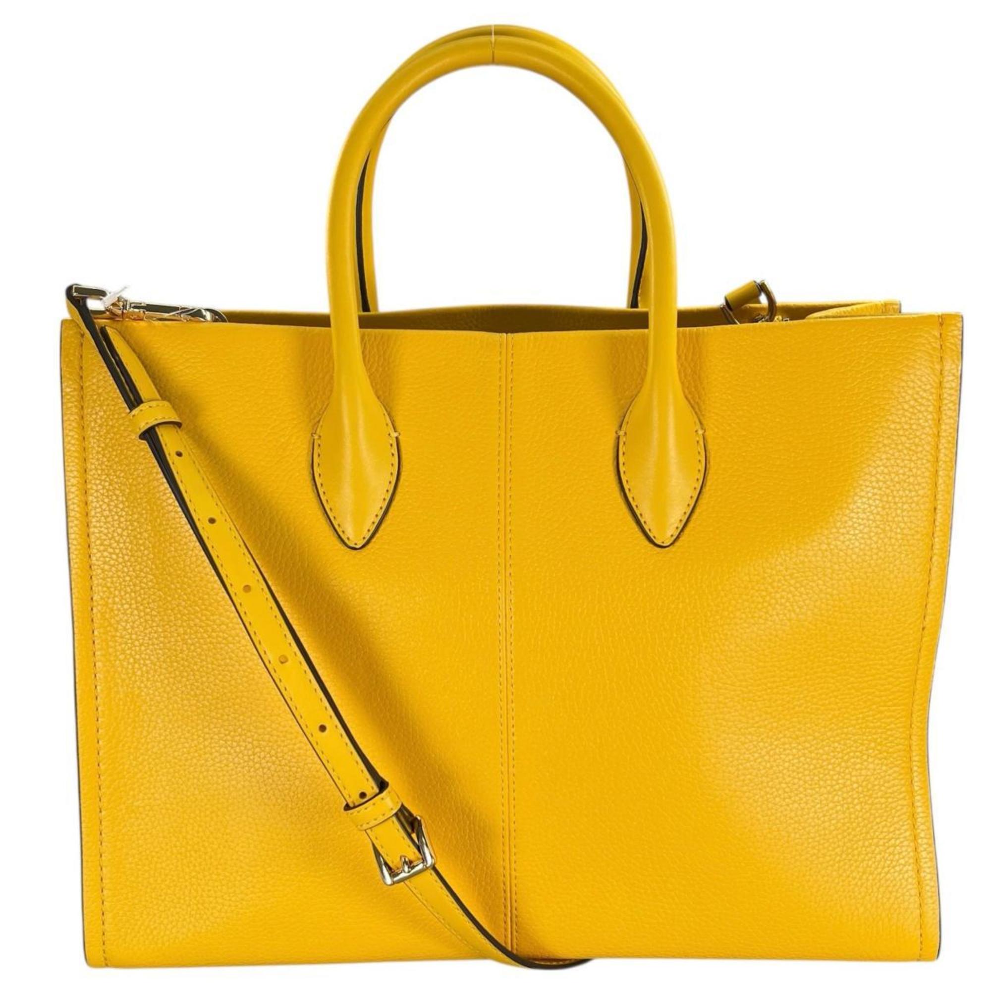 Michael Kors Yellow Handbag Shoulder Bag (Pre-Owned)
