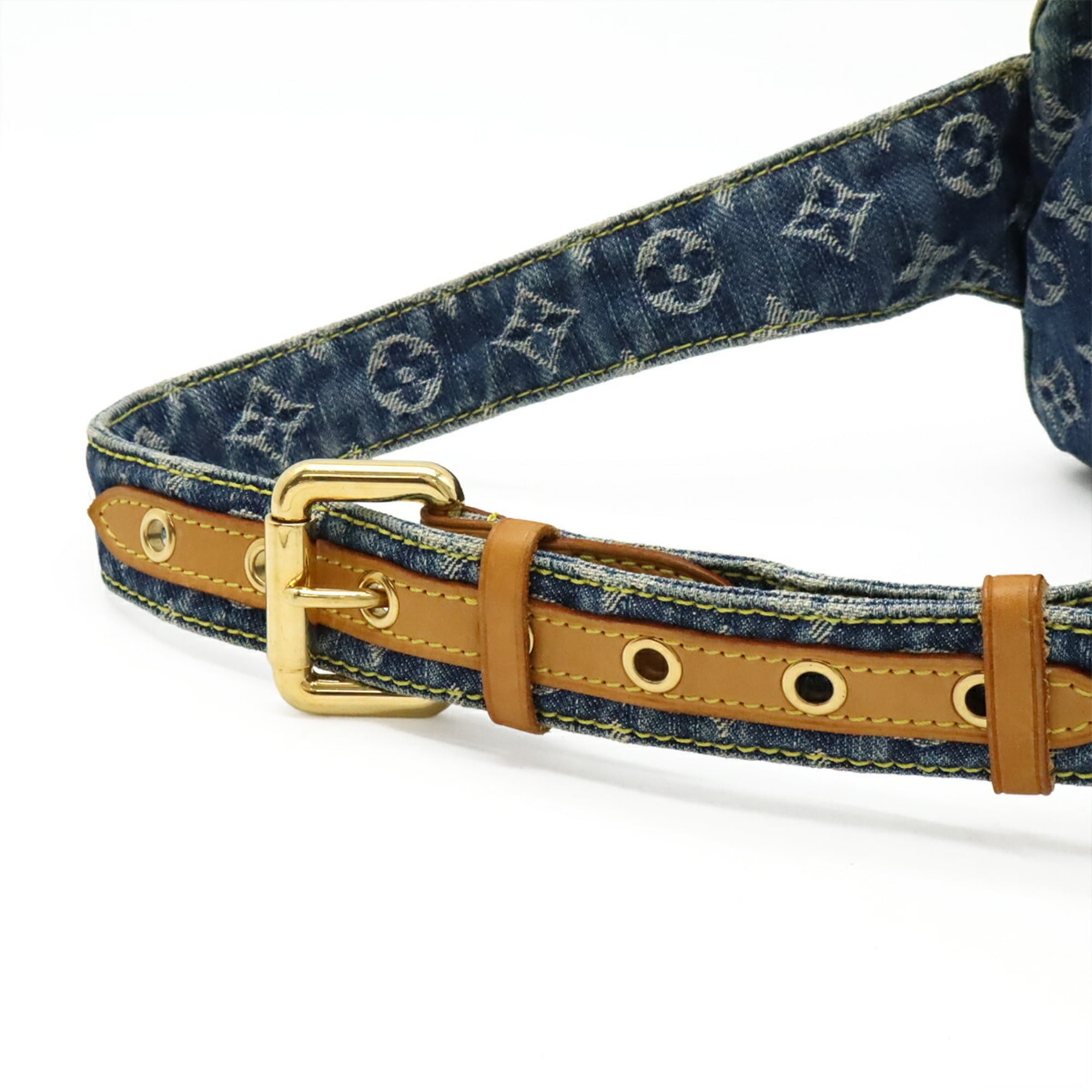 Louis Vuitton Blue Monogram Denim Fanny Pack Shoulder Bag (Pre-Owned)
