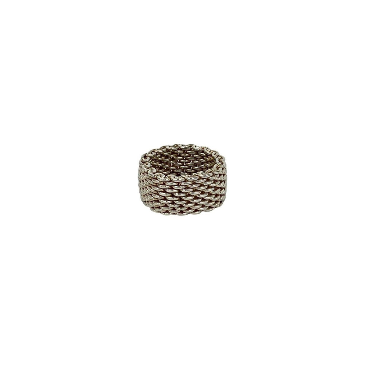 Tiffany Silver Silver 925 Band Ring (Pre-Owned)