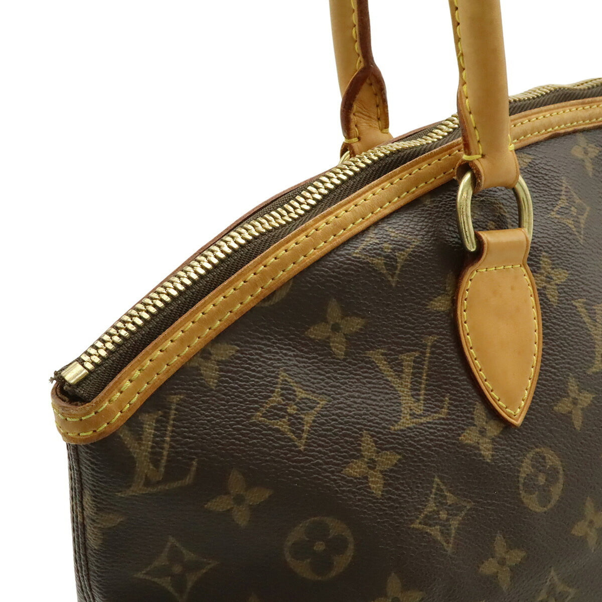 Louis Vuitton Brown Monogram White Monogram Handbag Shoulder Bag Tote Bag (Pre-Owned)