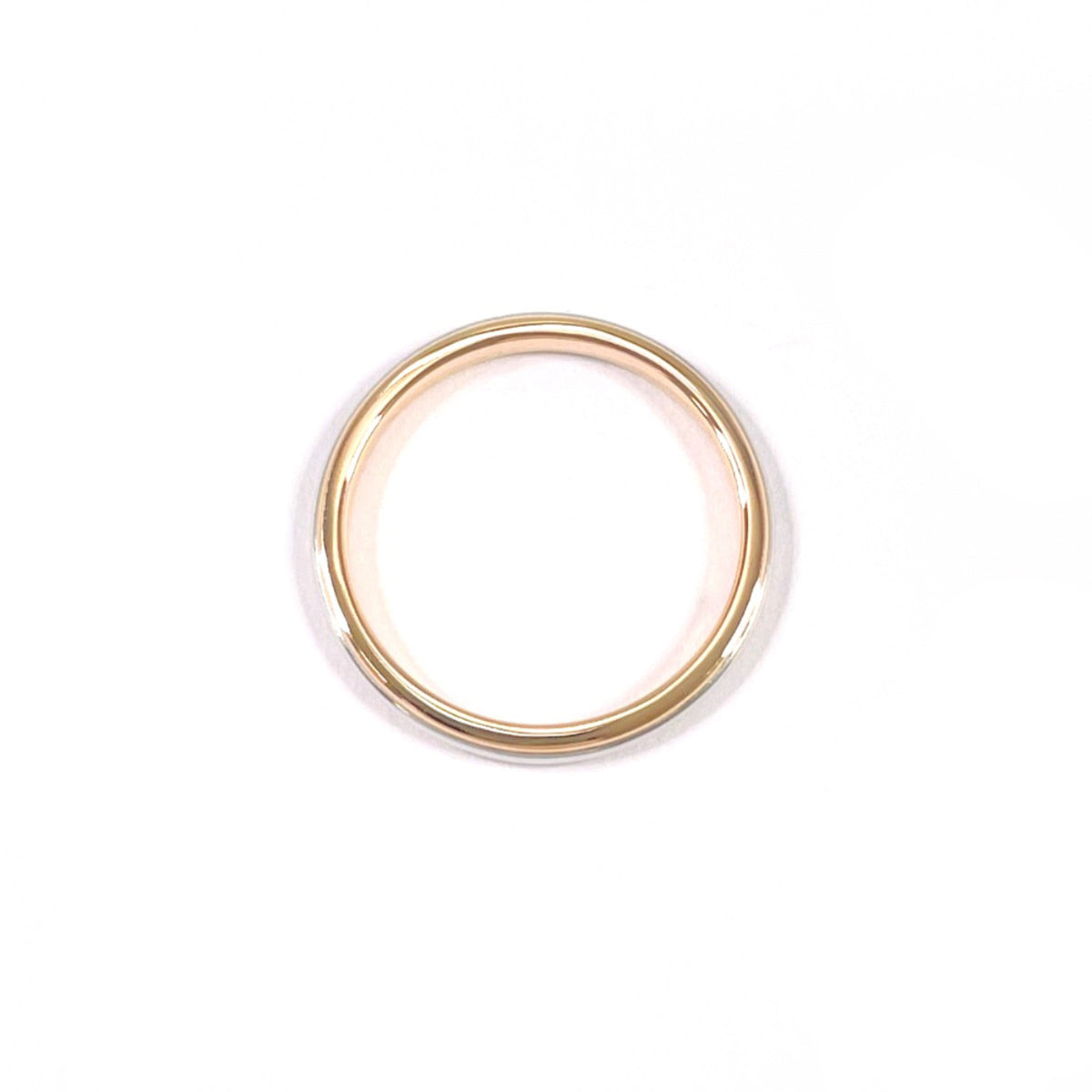 Tiffany Gold Silver Pink Gold (18K) Platinum 950 Band Ring (Pre-Owned)