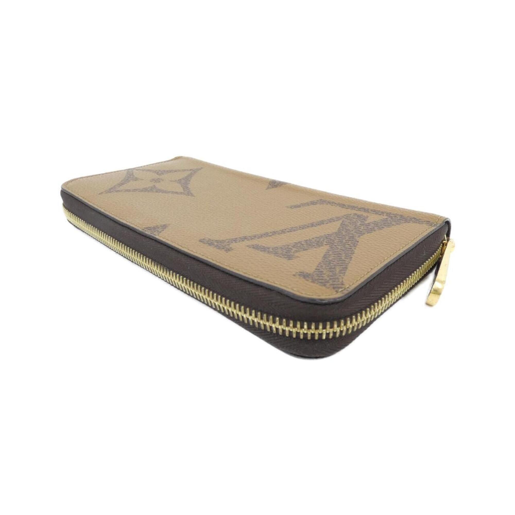 Louis Vuitton Brown Coated Canvas Long Wallet (Bi-Fold) (Pre-Owned)