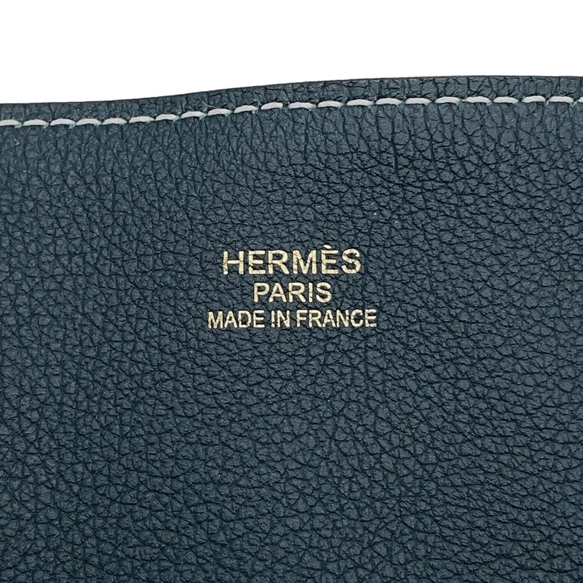 Hermes Blue Atoll Colvert Taurillon Clemence Leather Swift Leather Tote Bag (Pre-Owned)