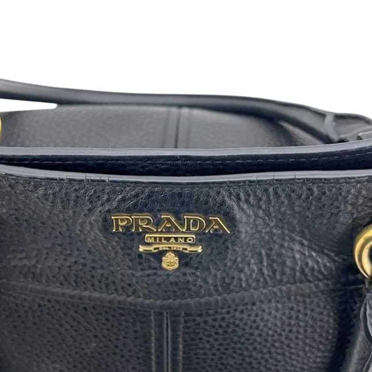 Prada Black Nero Leather Tote Bag (Pre-Owned)