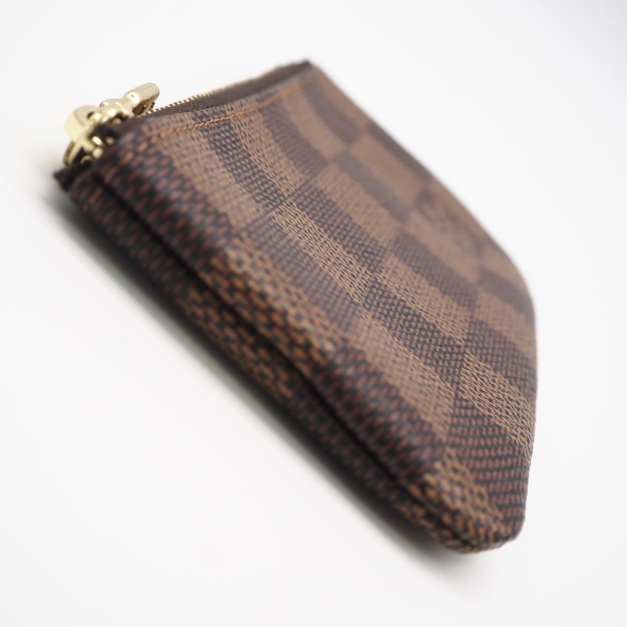 Louis Vuitton Damier Beige Brown Coated Canvas Leather Pochette (Pre-Owned)