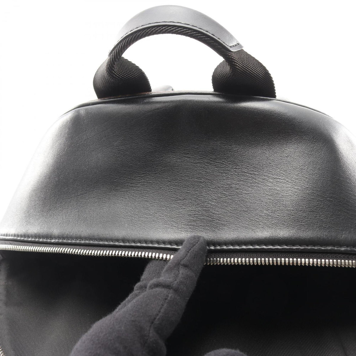 Louis Vuitton Black Brown Coated Canvas Leather Backpack Handbag (Pre-Owned)