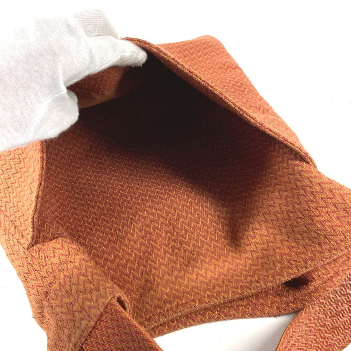 Hermes Orange Canvas Shoulder Bag (Pre-Owned)