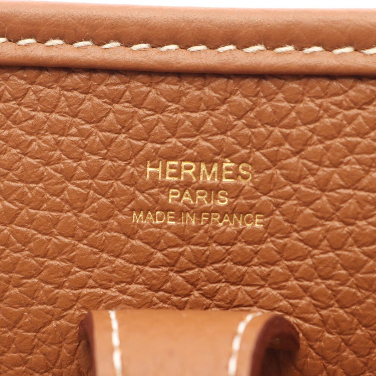 Hermes Brown Taurillon Clemence Leather Handbag Shoulder Bag (Pre-Owned)