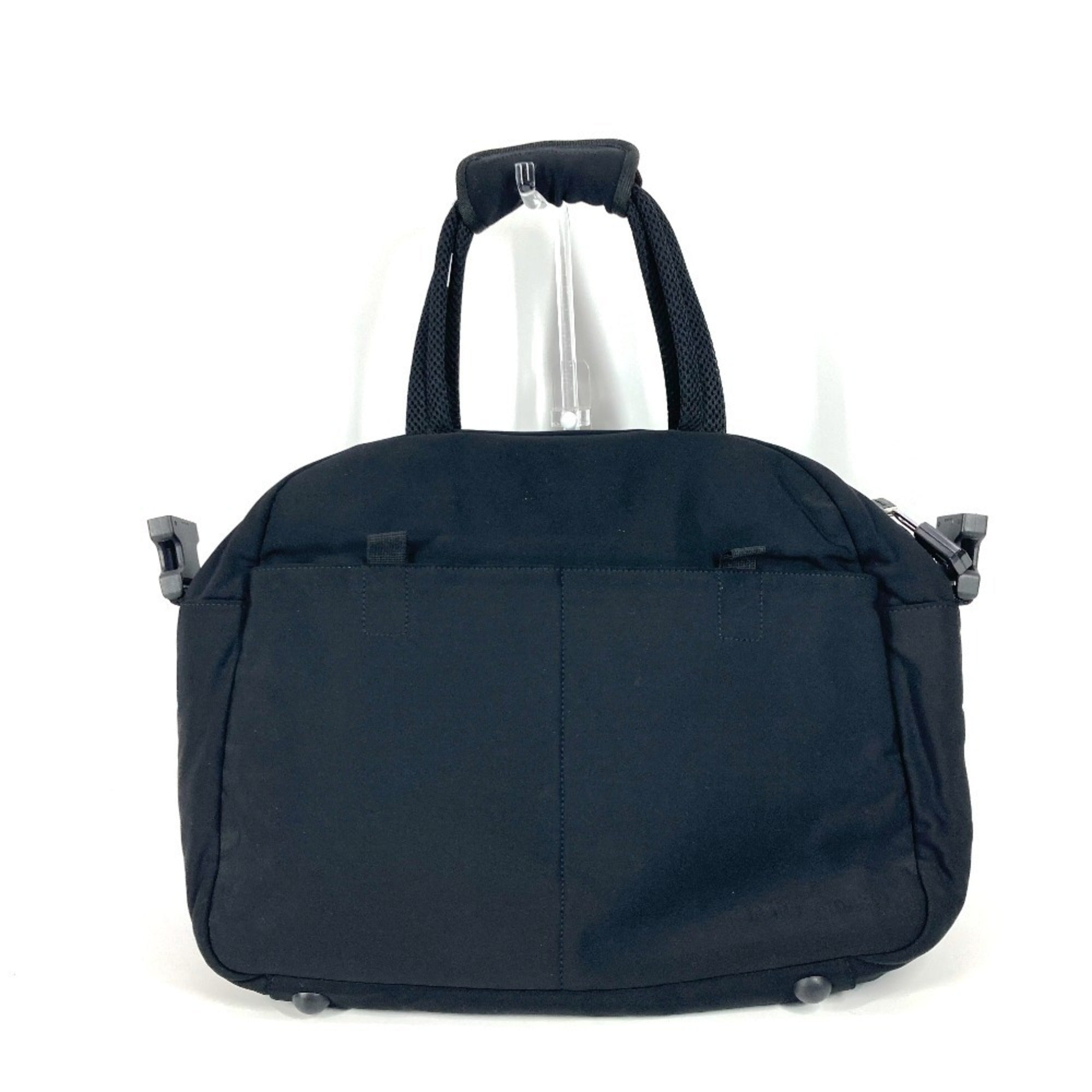 Miu Miu Black Nylon Boston Bag Shoulder Bag (Pre-Owned)