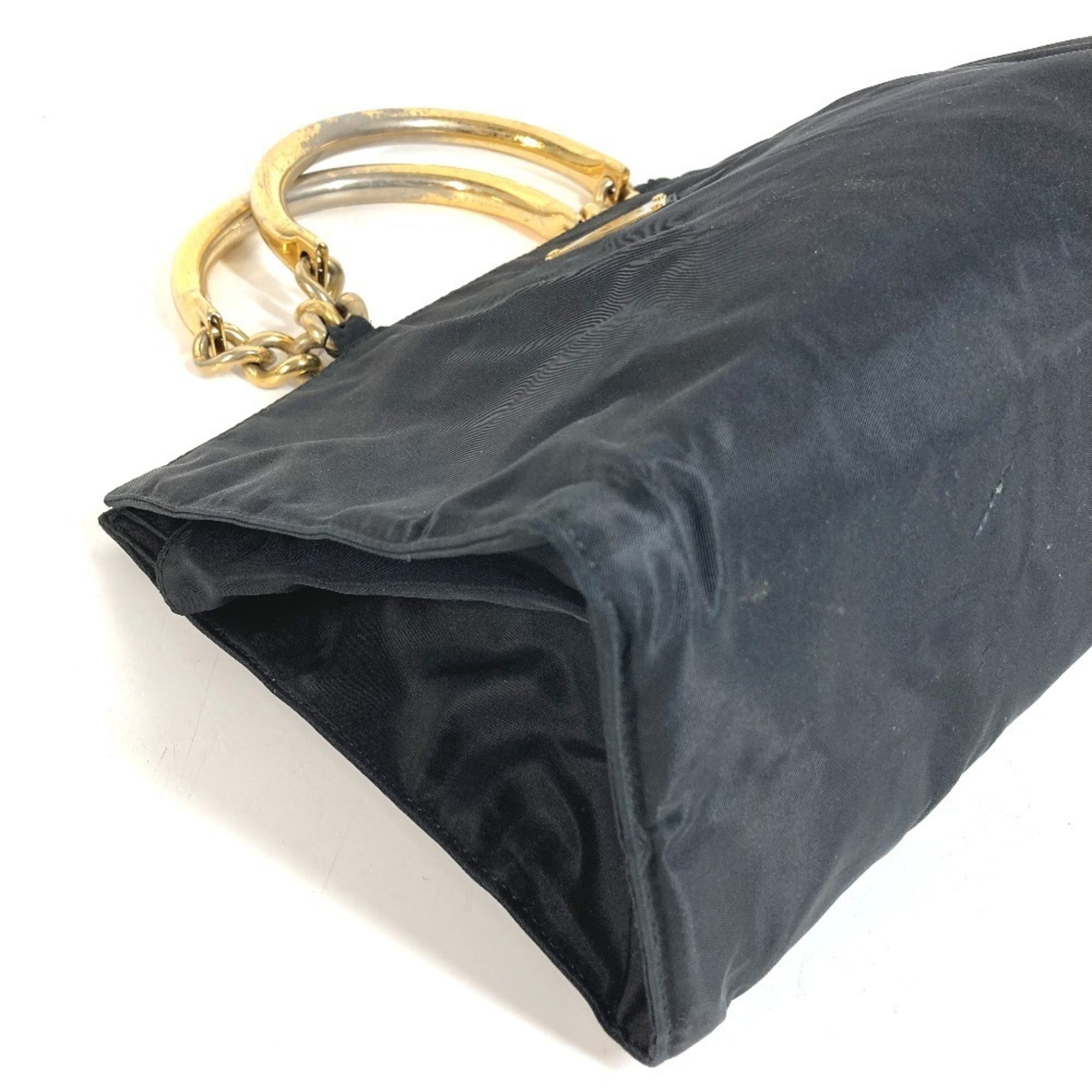 Prada Black Nylon Handbag Tote Bag (Pre-Owned)