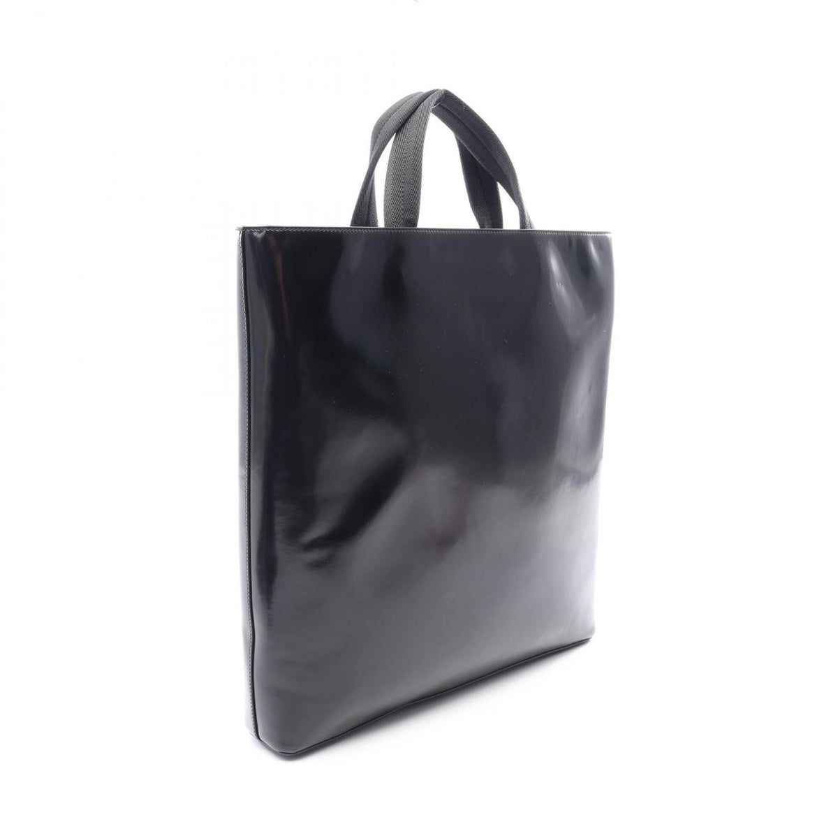 Prada Black Leather Handbag Tote Bag (Pre-Owned)