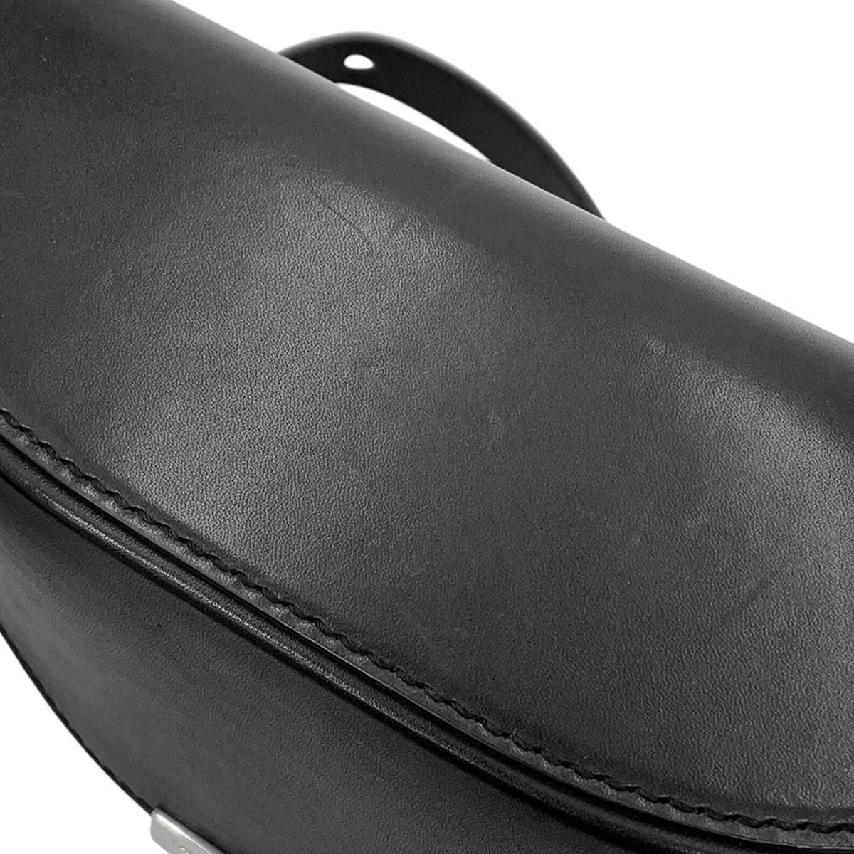 Yves Saint Laurent Black Leather Handbag Shoulder Bag (Pre-Owned)