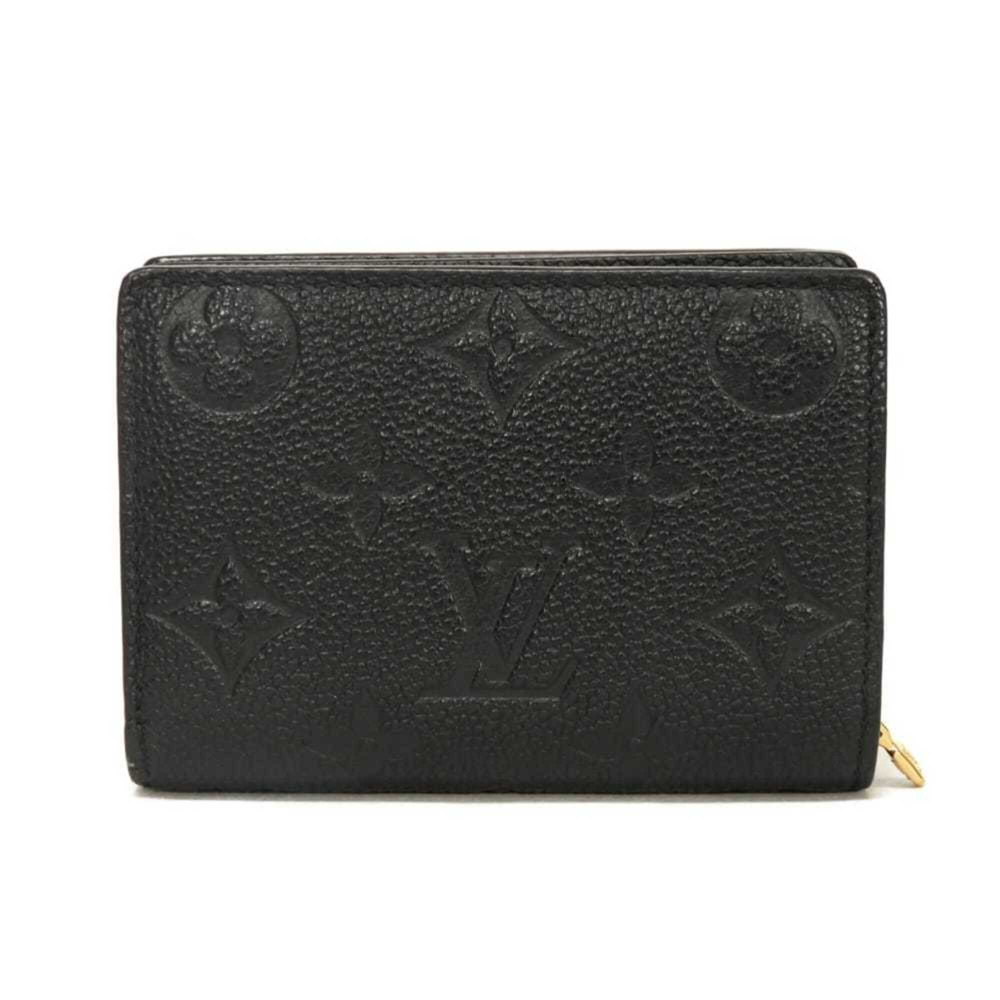 Louis Vuitton Black Galle Monogram Noir Monogram Empreinte Wallet (Bi-Fold) (Pre-Owned)