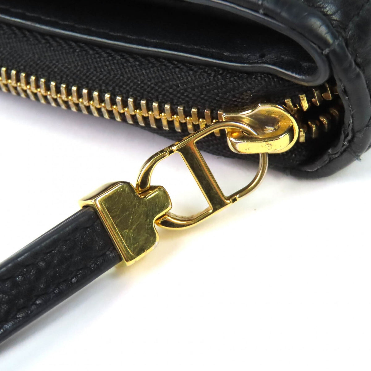 Christian Dior Black Leather Wallet (Bi-Fold) (Pre-Owned)