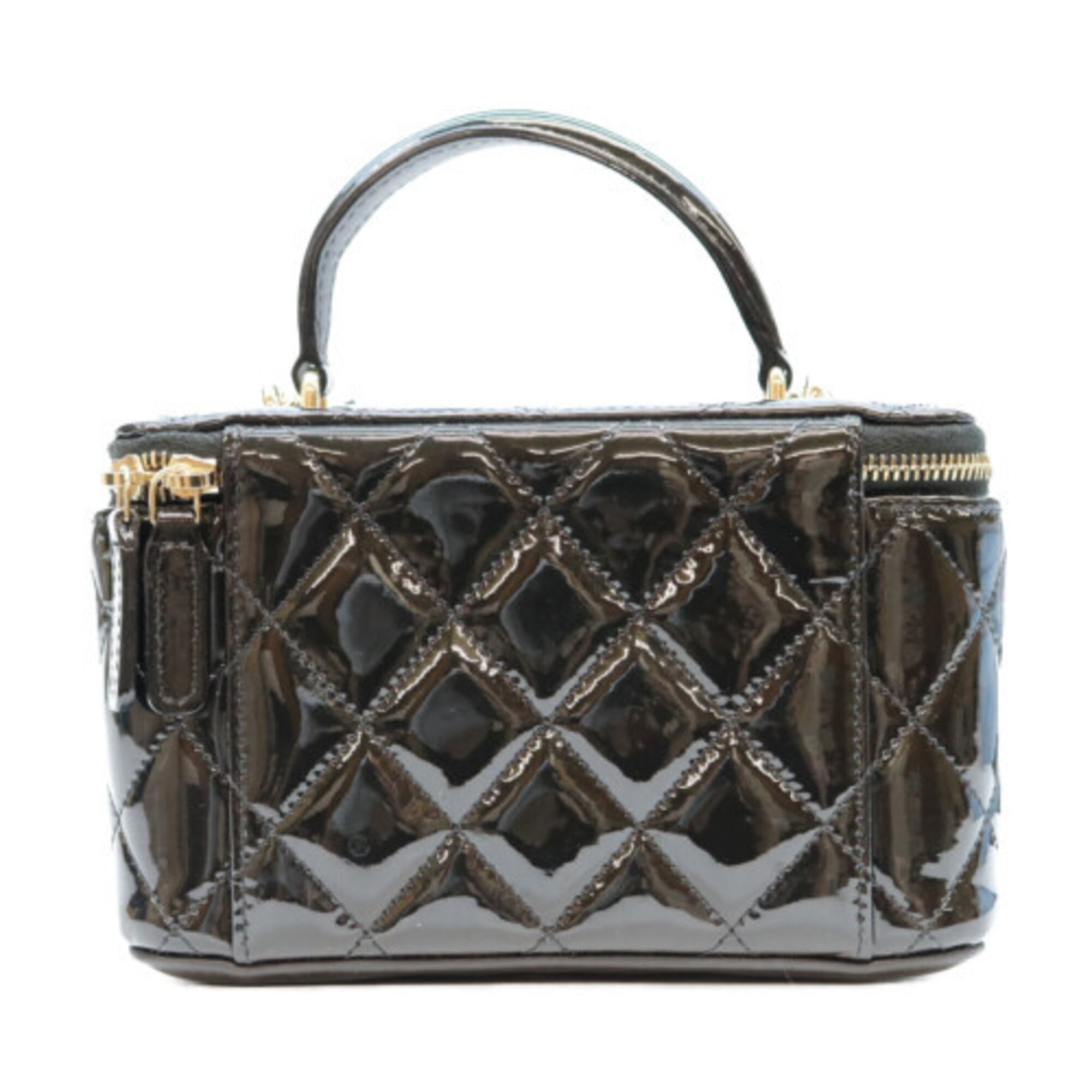 Chanel Black Patent Leather Shoulder Bag (Pre-Owned)