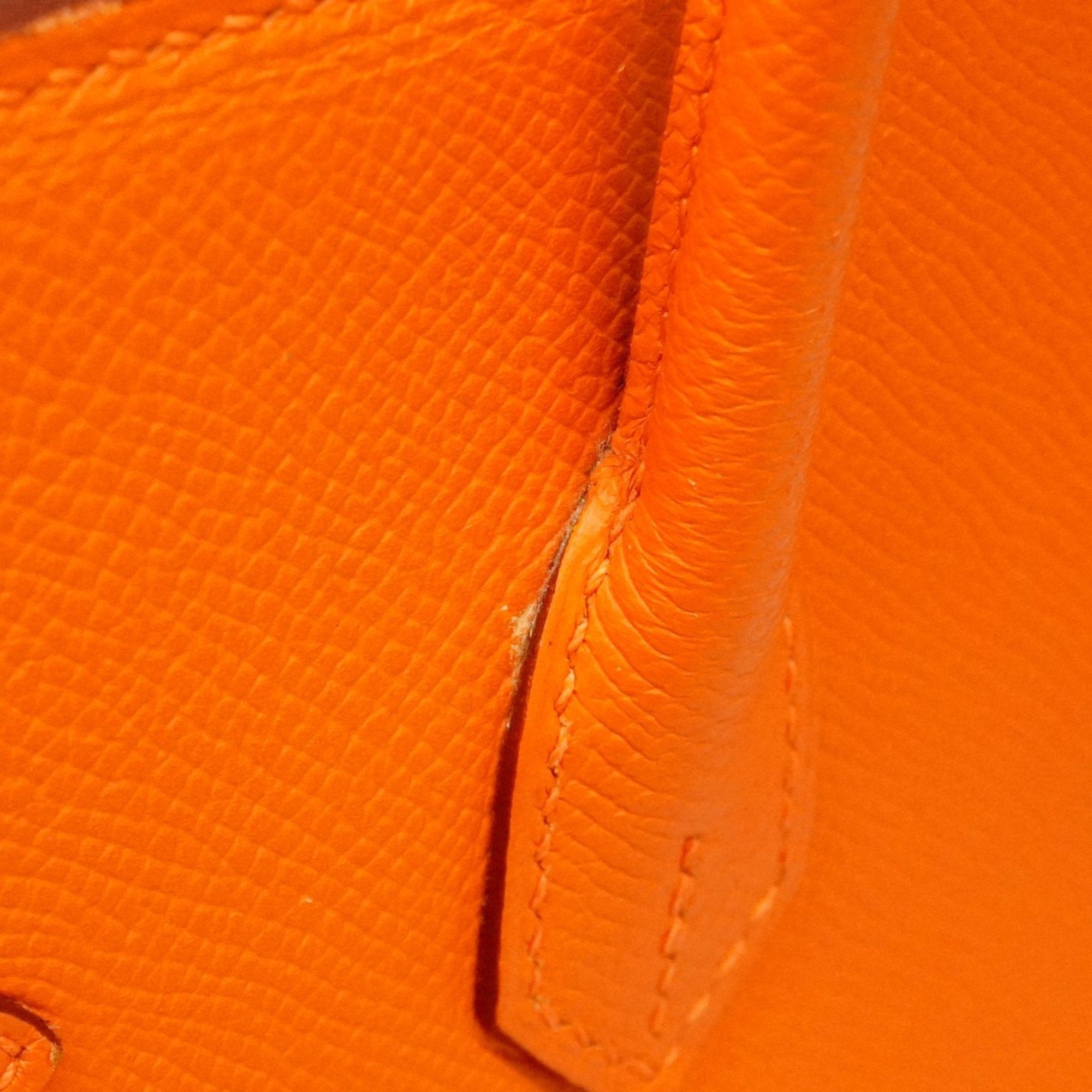 Hermes Orange Epsom Leather Handbag (Pre-Owned)