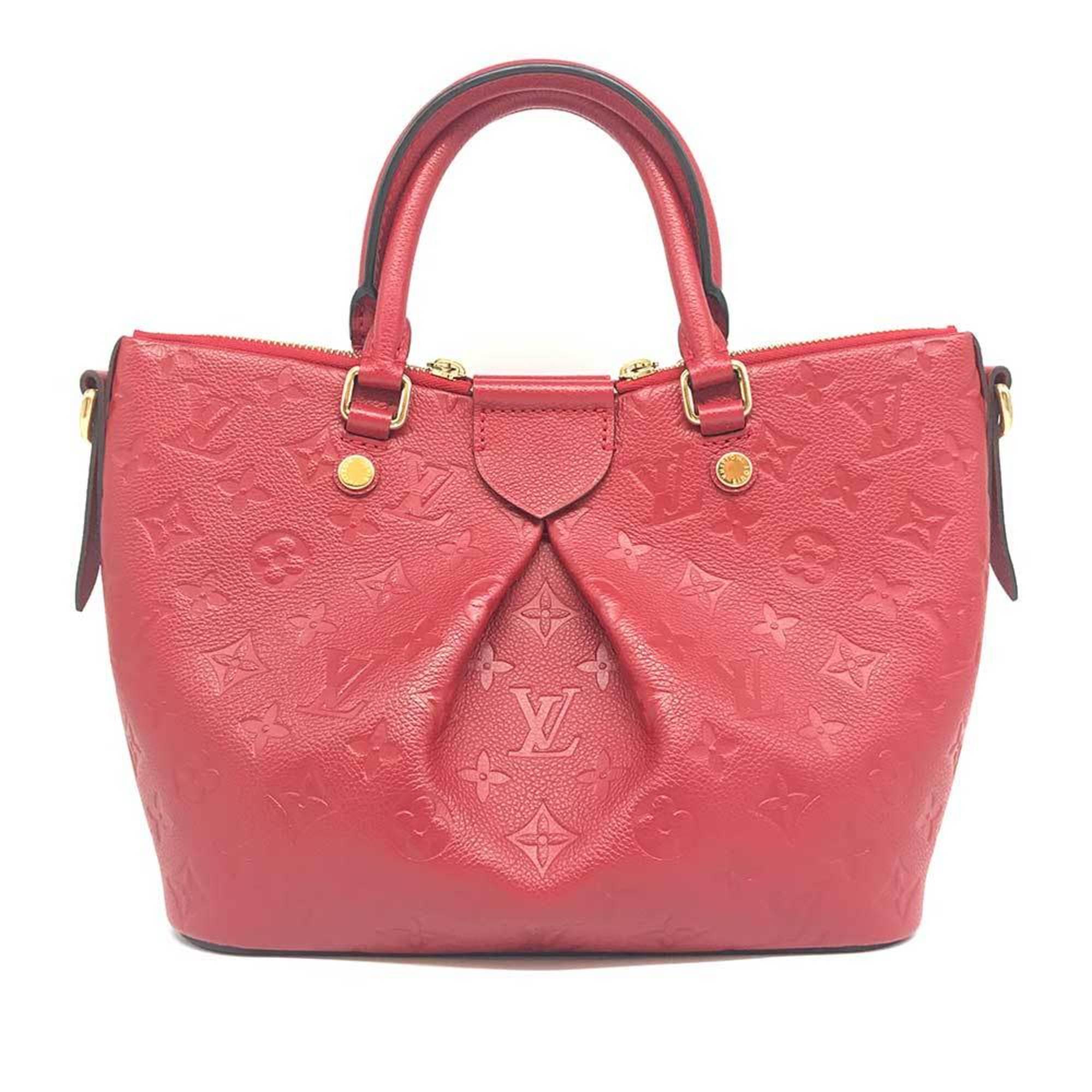 Louis Vuitton Red Color Monogram Empreinte Handbag (Pre-Owned)