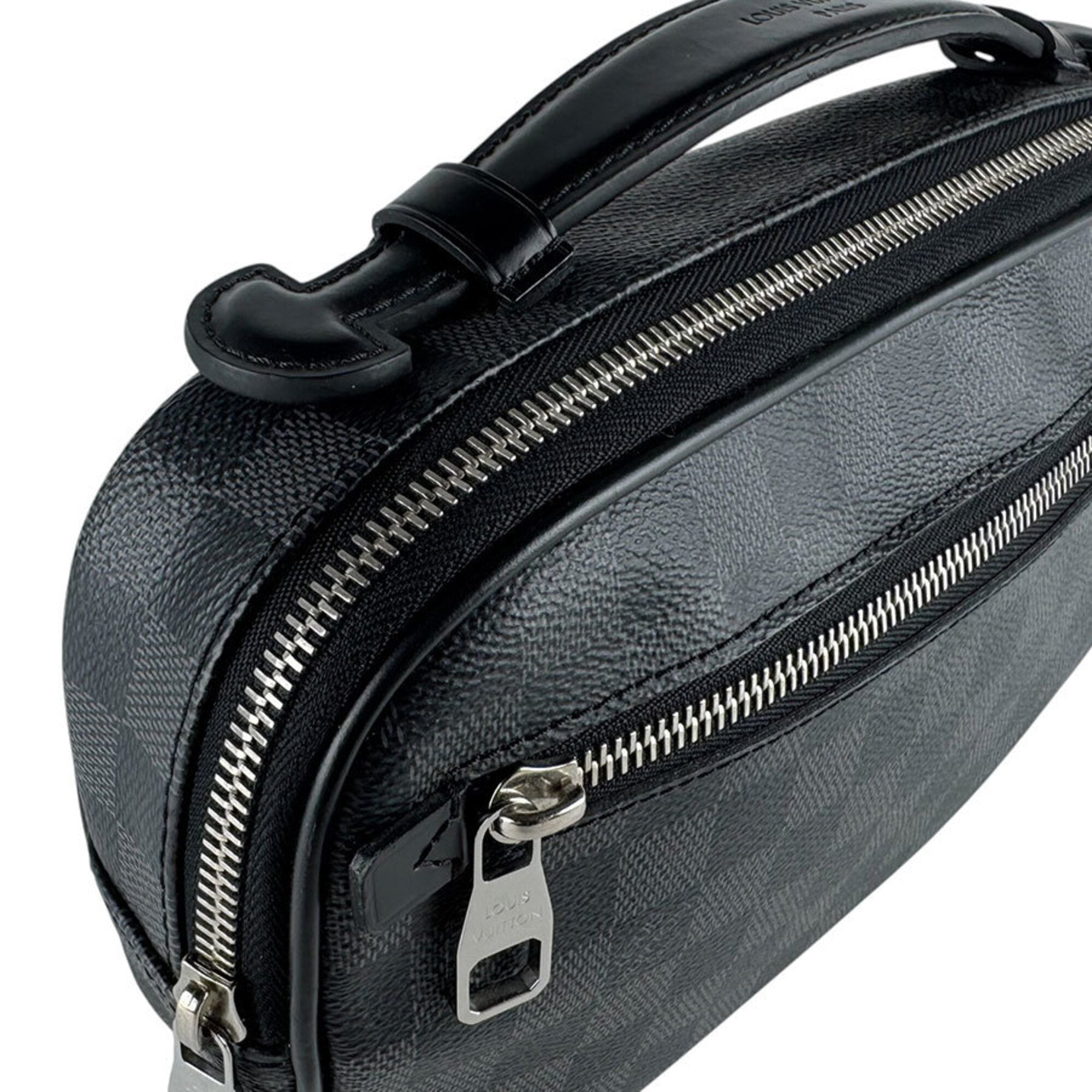 Louis Vuitton Black Damier Graphite Damier Graphite Sling Bag (Pre-Owned)
