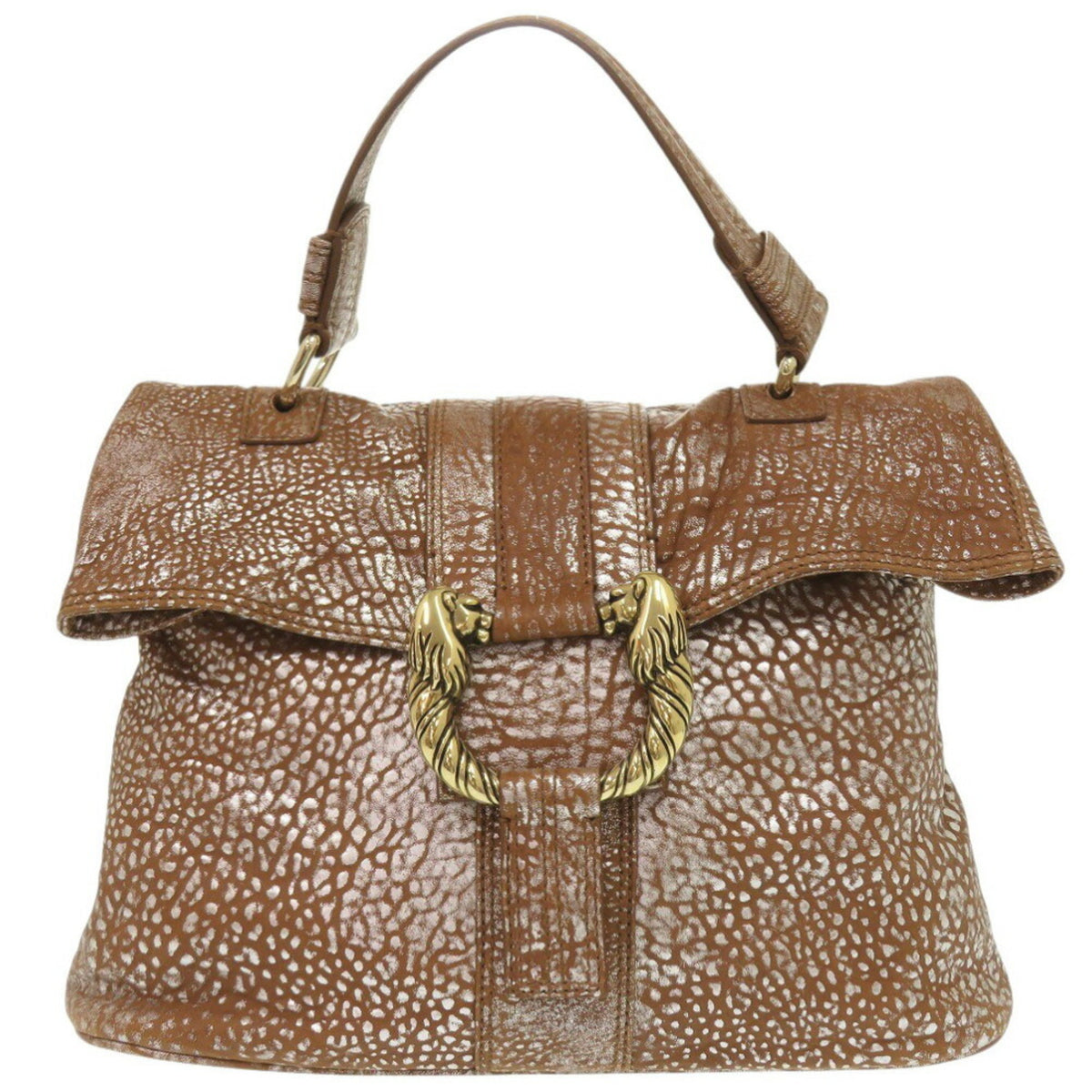 Bvlgari Brown Leather Handbag (Pre-Owned)