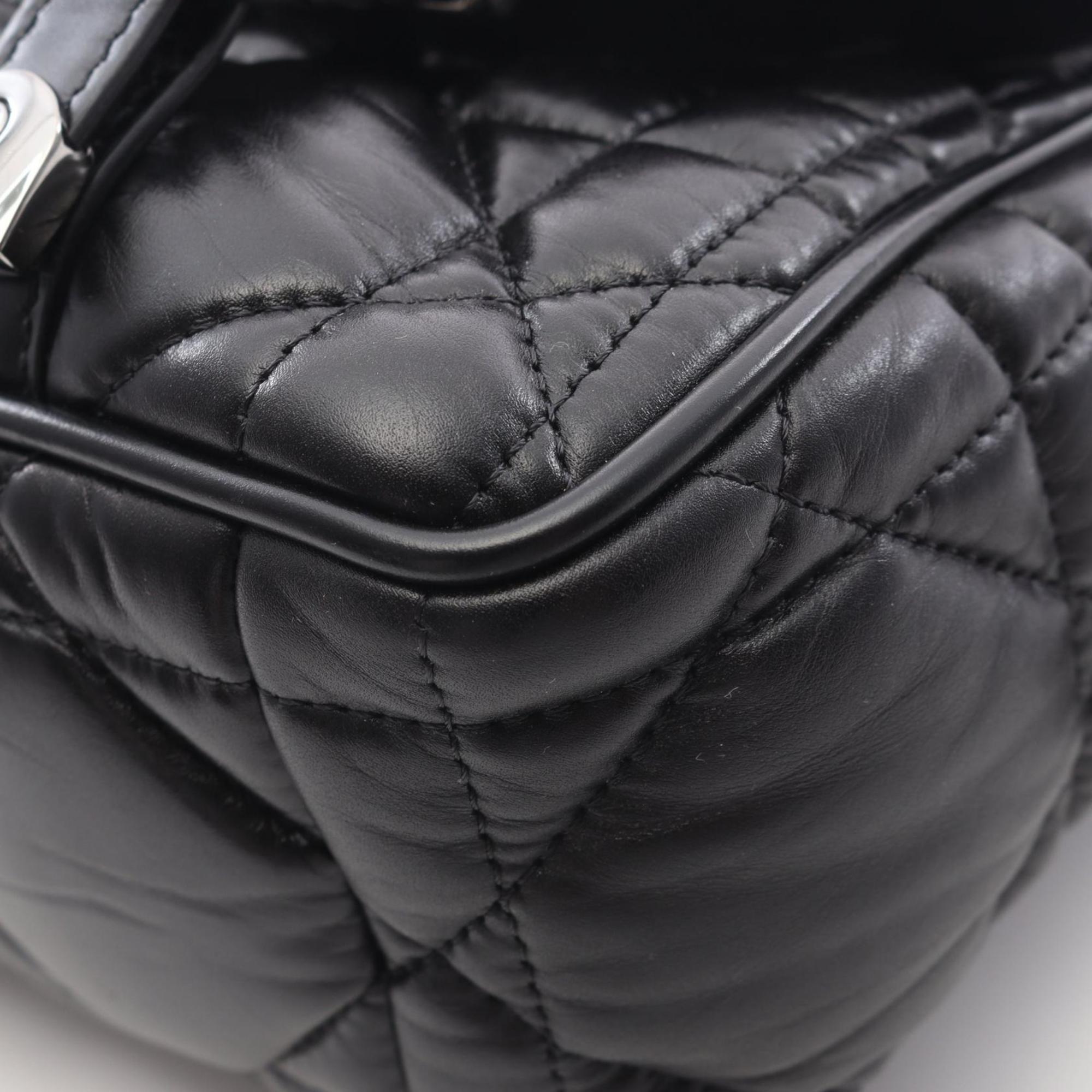 Christian Dior Black Leather Shoulder Bag (Pre-Owned)