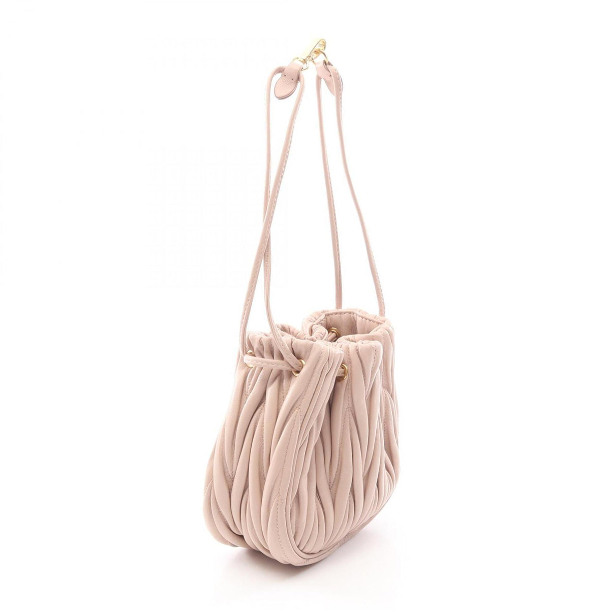 Miu Miu Pink Leather Handbag Pouch (Pre-Owned)