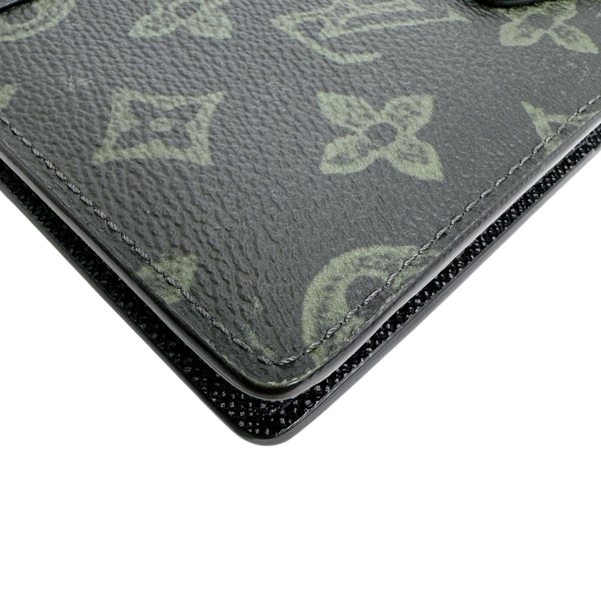 Louis Vuitton Dark Green Galle Monogram Or Monogram Long Wallet (Bi-Fold) (Pre-Owned)