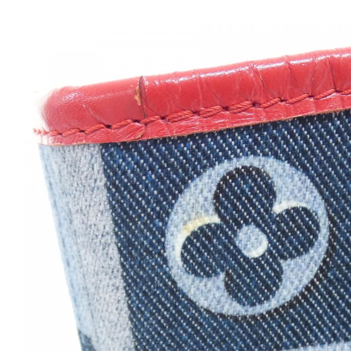 Louis Vuitton Blue Rouge Canvas Handbag Pouch (Pre-Owned)
