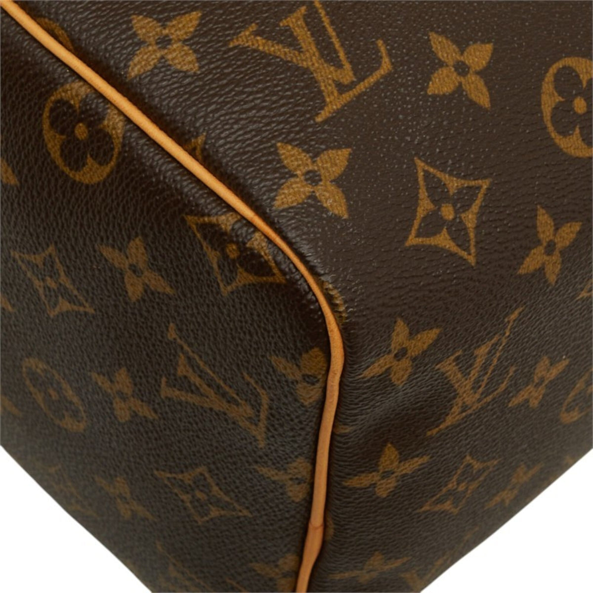 Louis Vuitton Monogram Brown Pvc Leather Boston Bag Handbag (Pre-Owned)