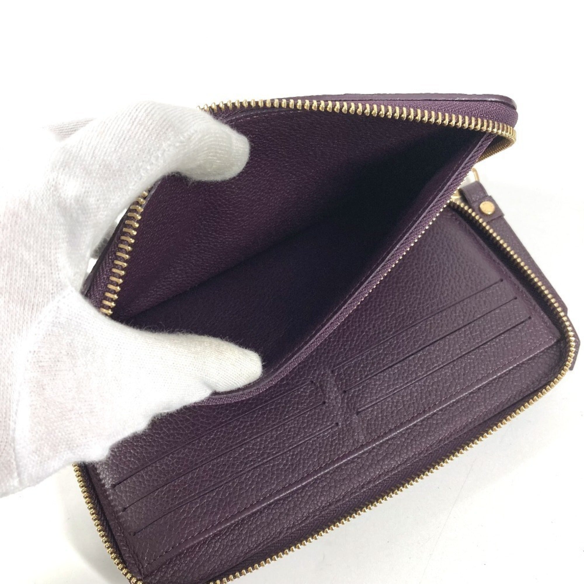 Louis Vuitton Monogram Empreinte Orb Purple Monogram Empreinte Long Wallet (Bi-Fold) (Pre-Owned)