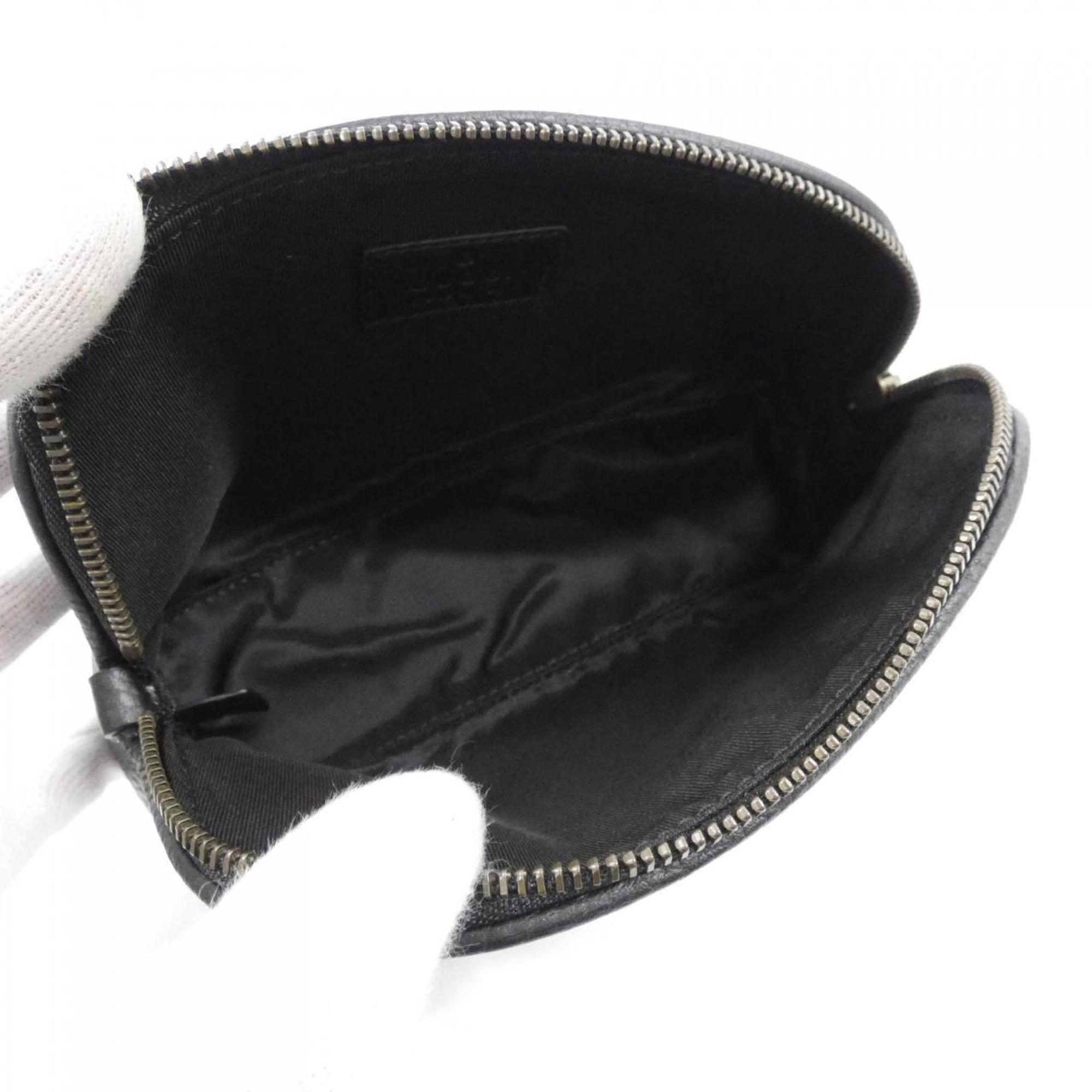 Gucci Gg Marmont Black Leather Pouch (Pre-Owned)