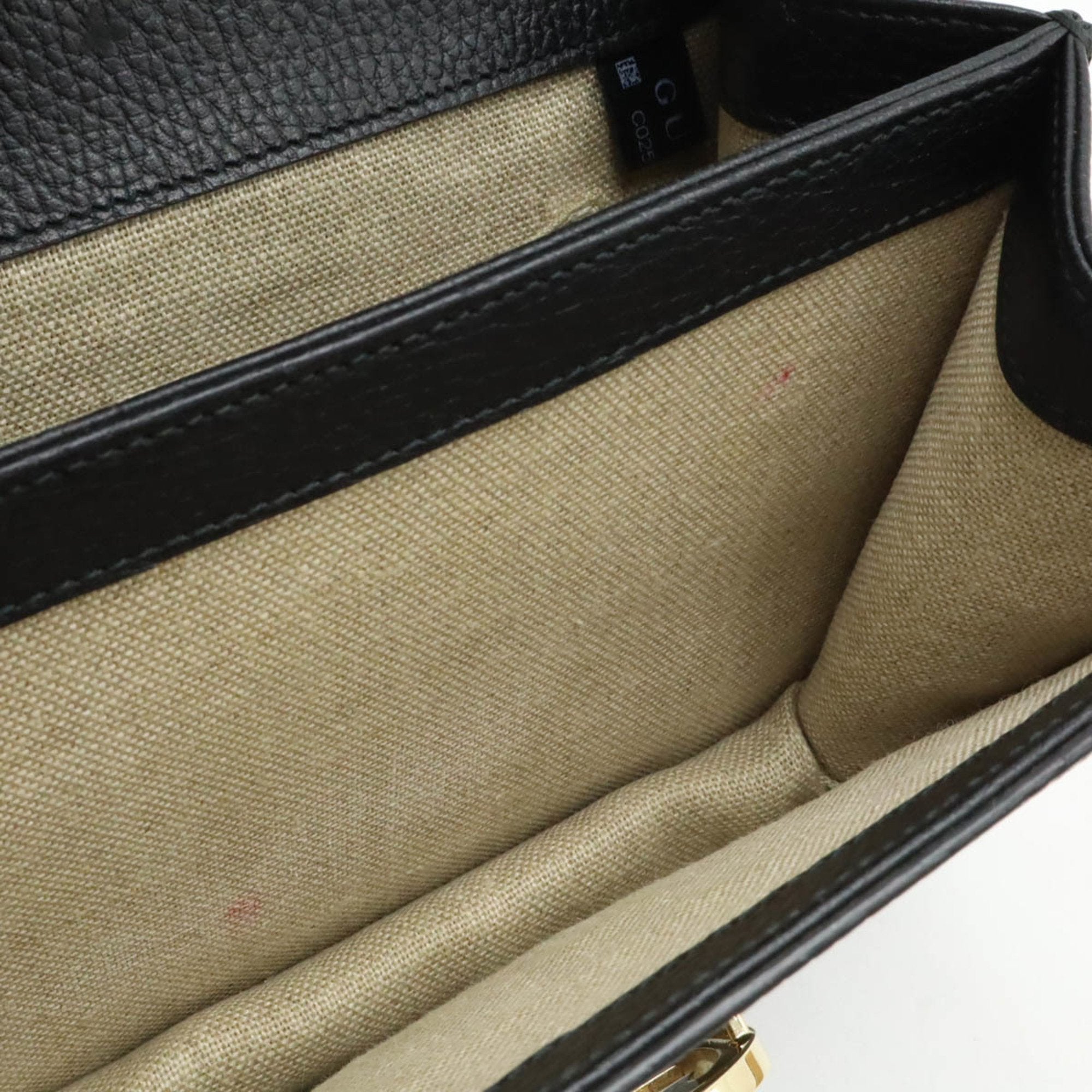 Gucci Black Leather Shoulder Bag (Pre-Owned)