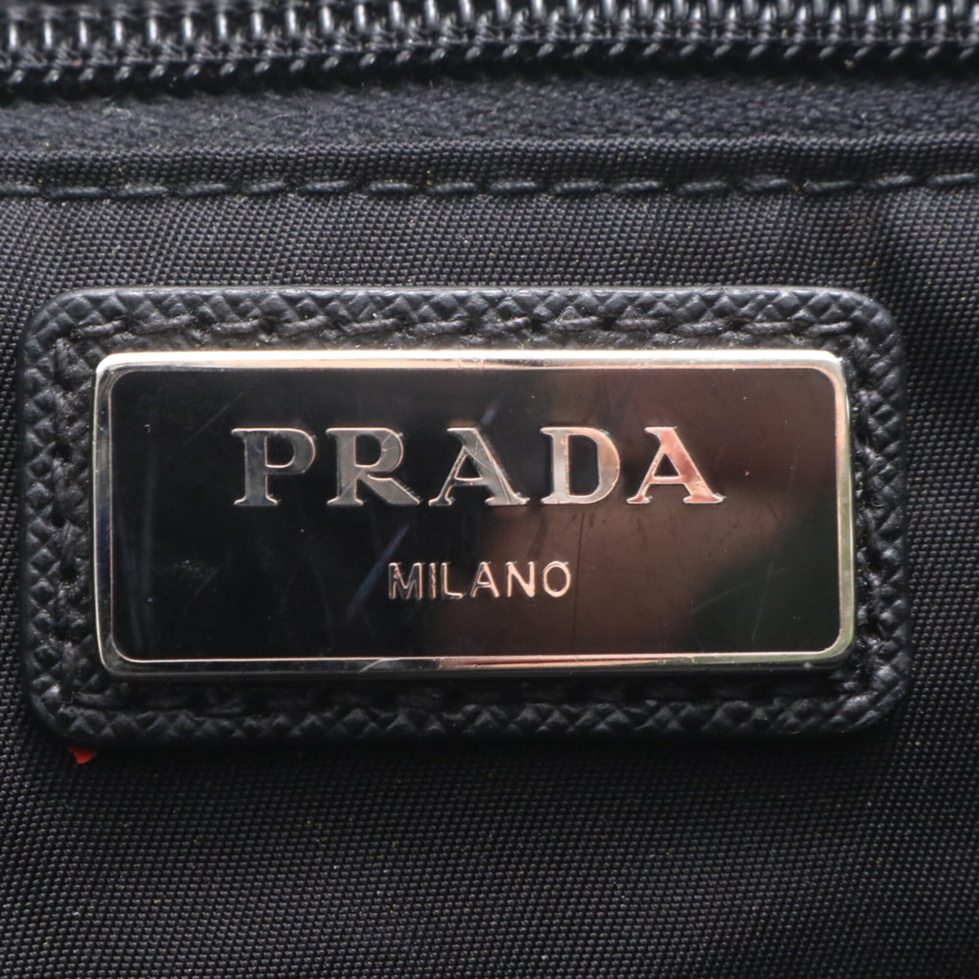 Prada Green Khaki Nylon Backpack Handbag (Pre-Owned)