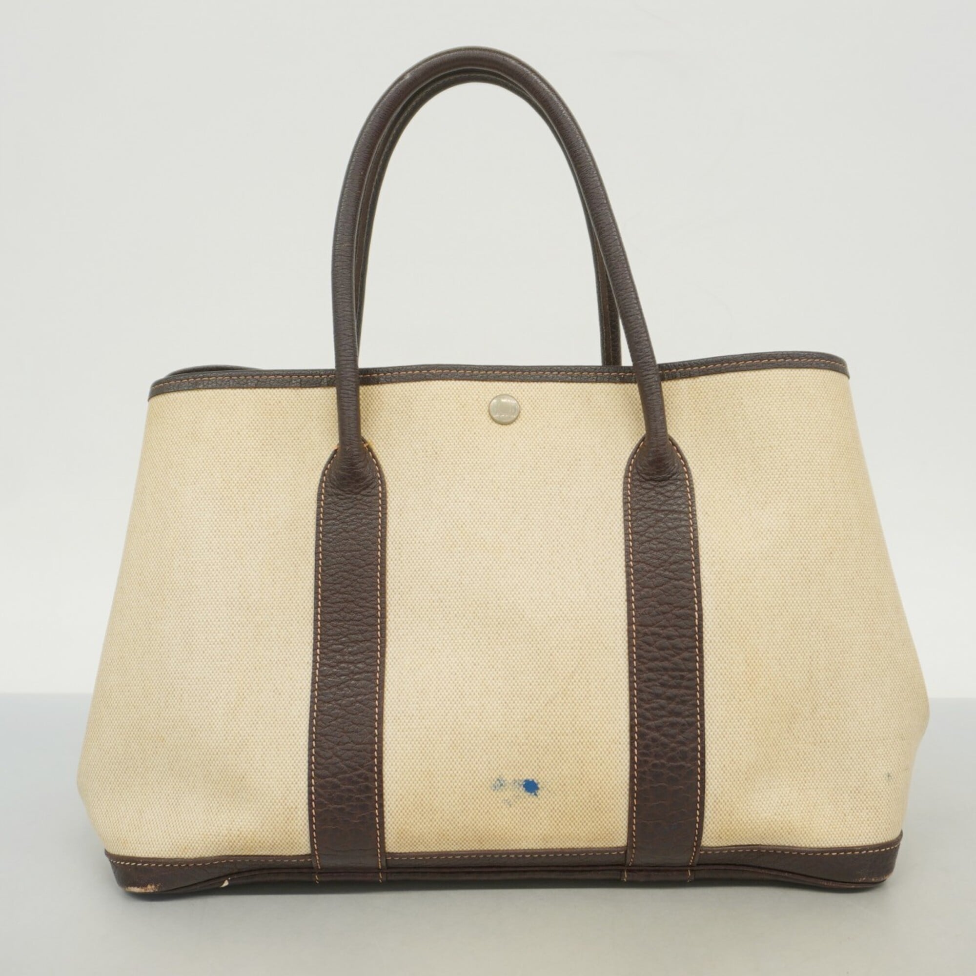 Hermes Brown Toile H Tote Bag (Pre-Owned)