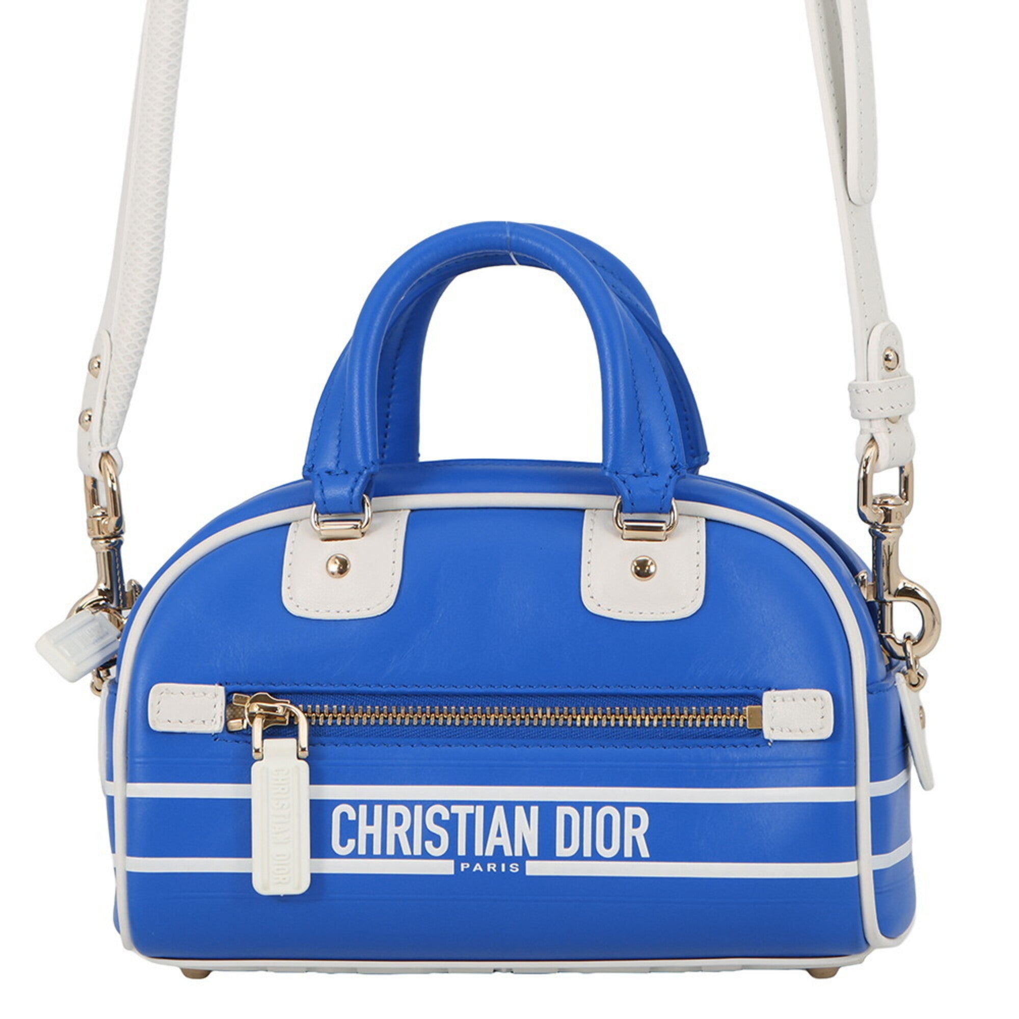 Christian Dior Blue Leather Handbag (Pre-Owned)