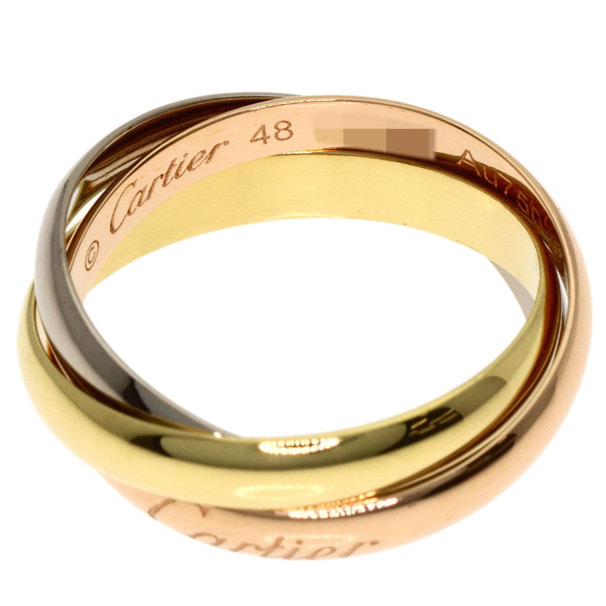 Cartier Trinity Yellow Gold (18K) Pink Gold (18K) White Gold (18K) Band Ring (Pre-Owned)