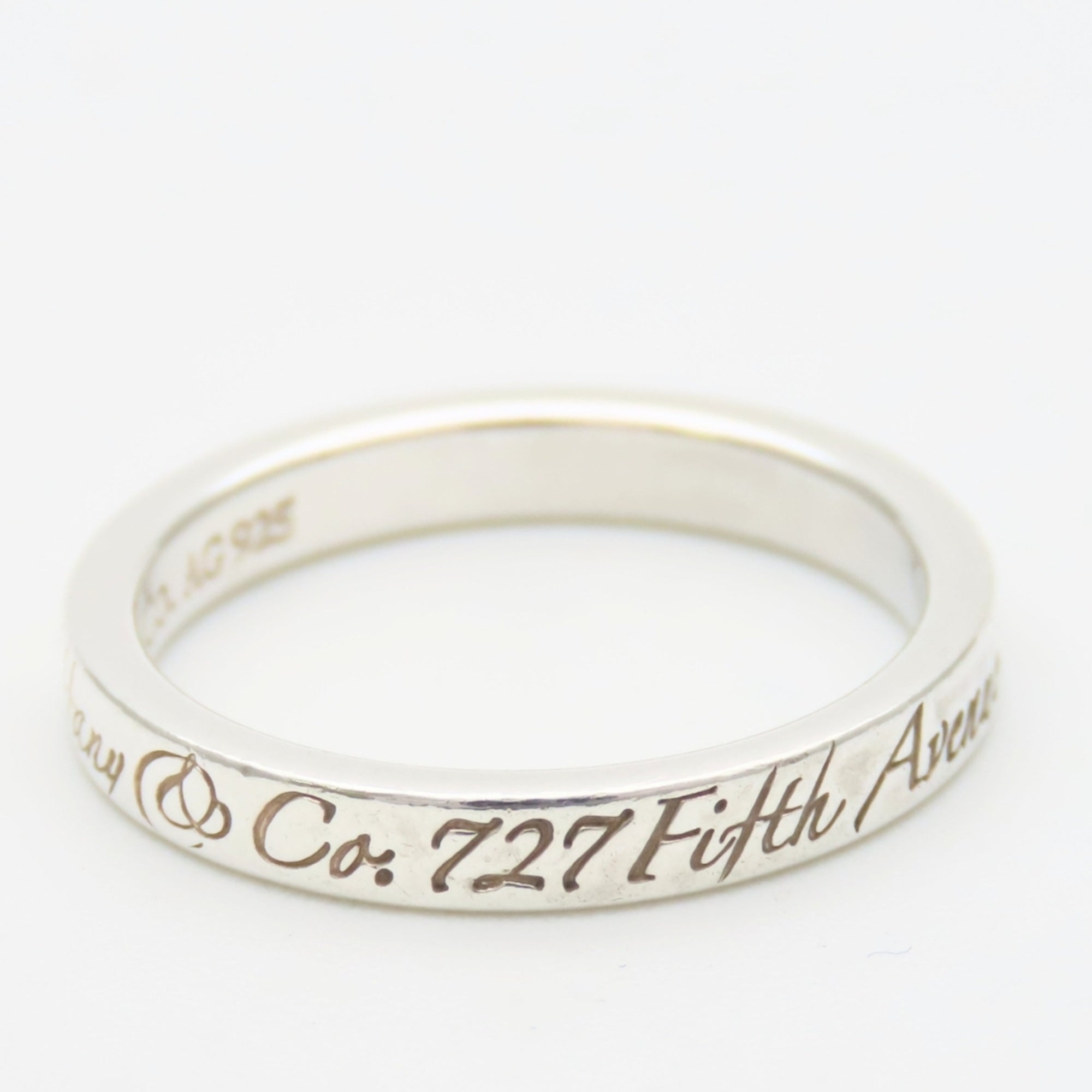 Tiffany Silver Silver 925 Band Ring (Pre-Owned)