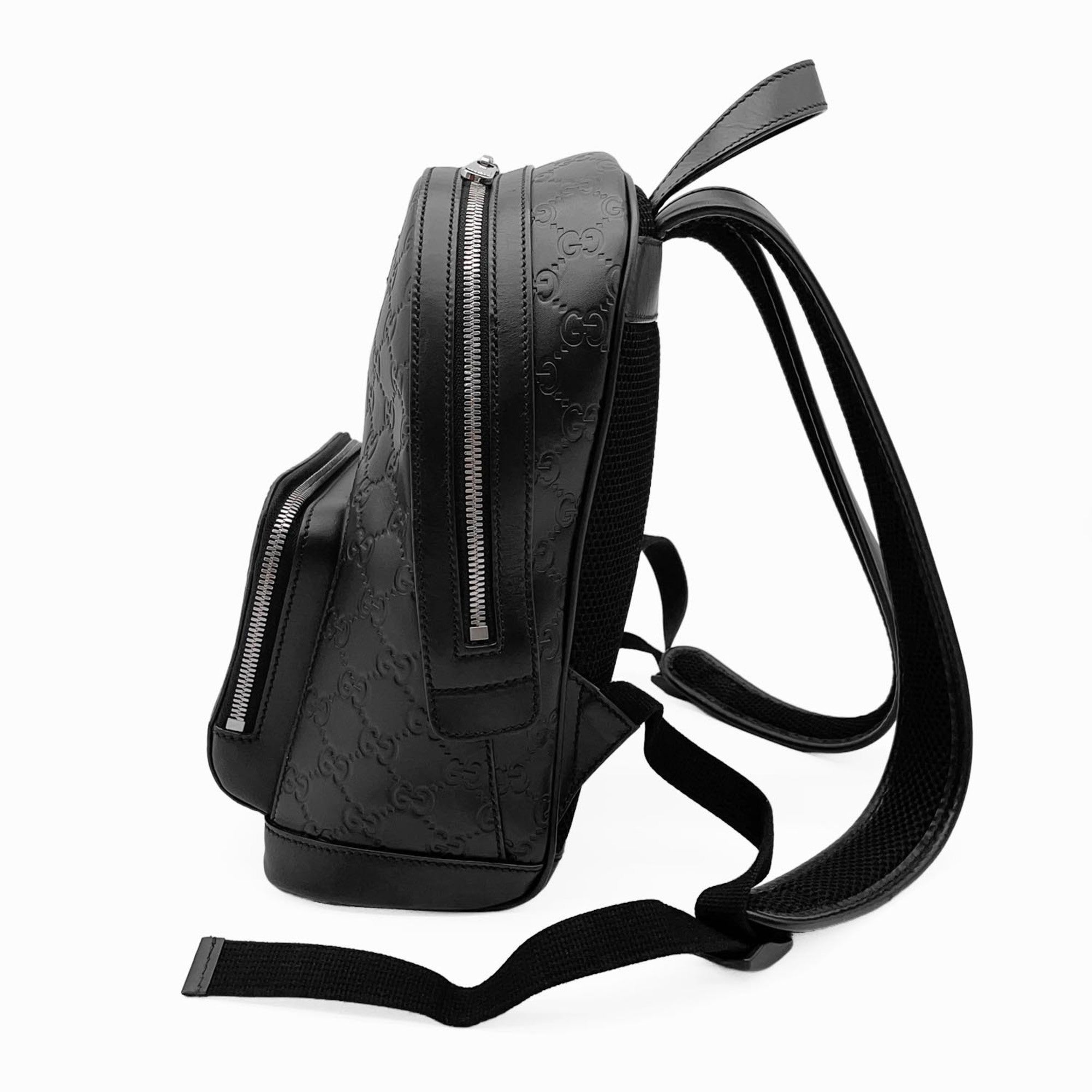 Gucci Black Leather Backpack (Pre-Owned)