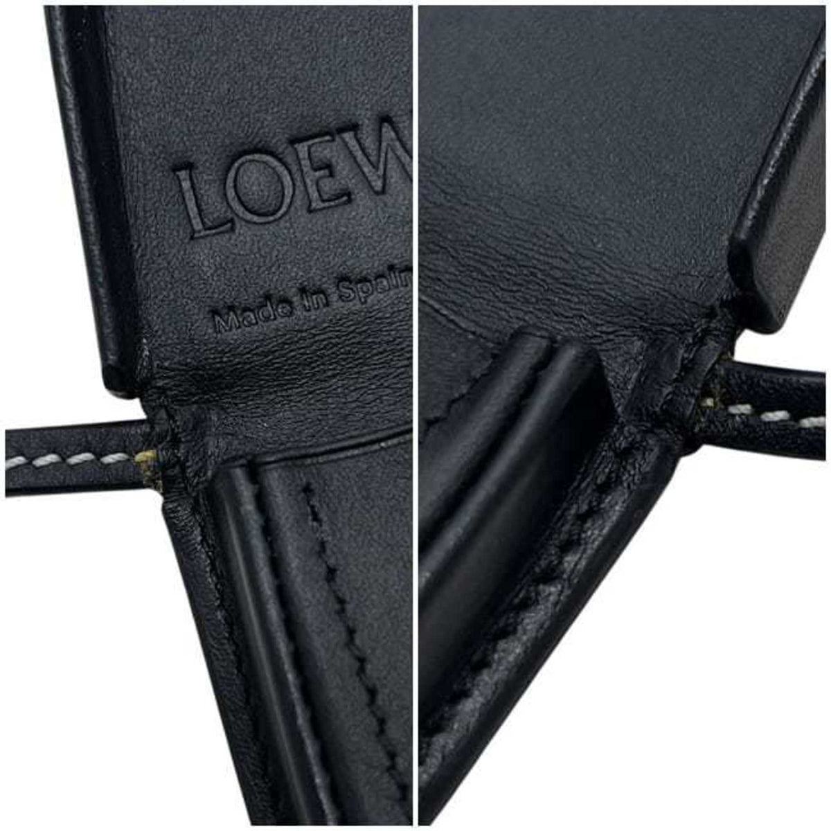 Loewe Black Leather Pochette Pouch (Pre-Owned)