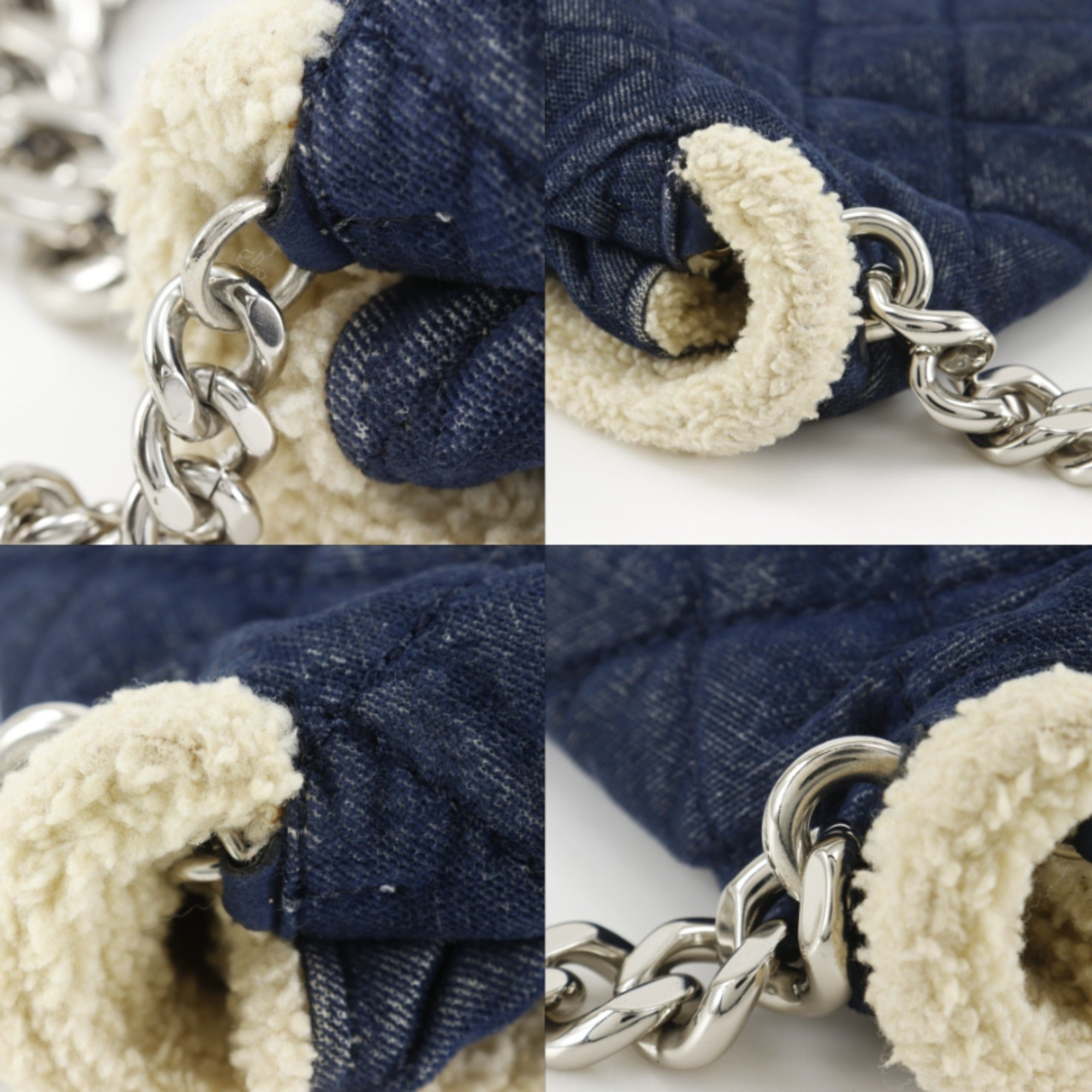 Stella Mccartney Blue Quilting Denim Shoulder Bag (Pre-Owned)