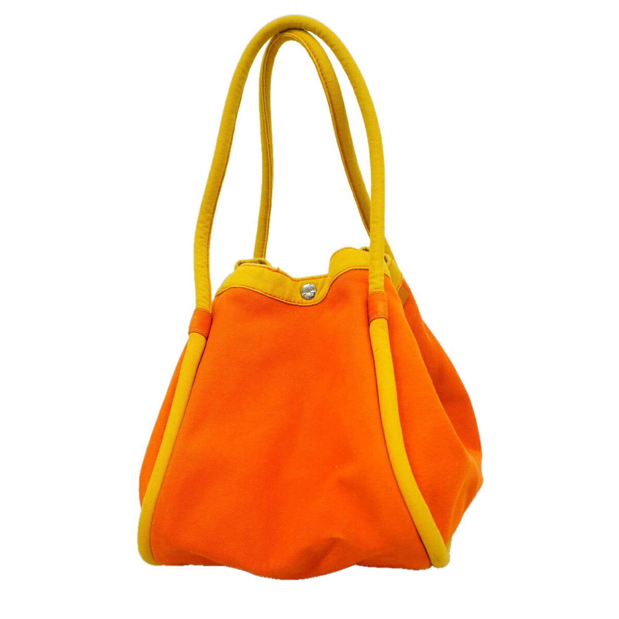 Hermes Orange Yellow Canvas Tote Bag (Pre-Owned)
