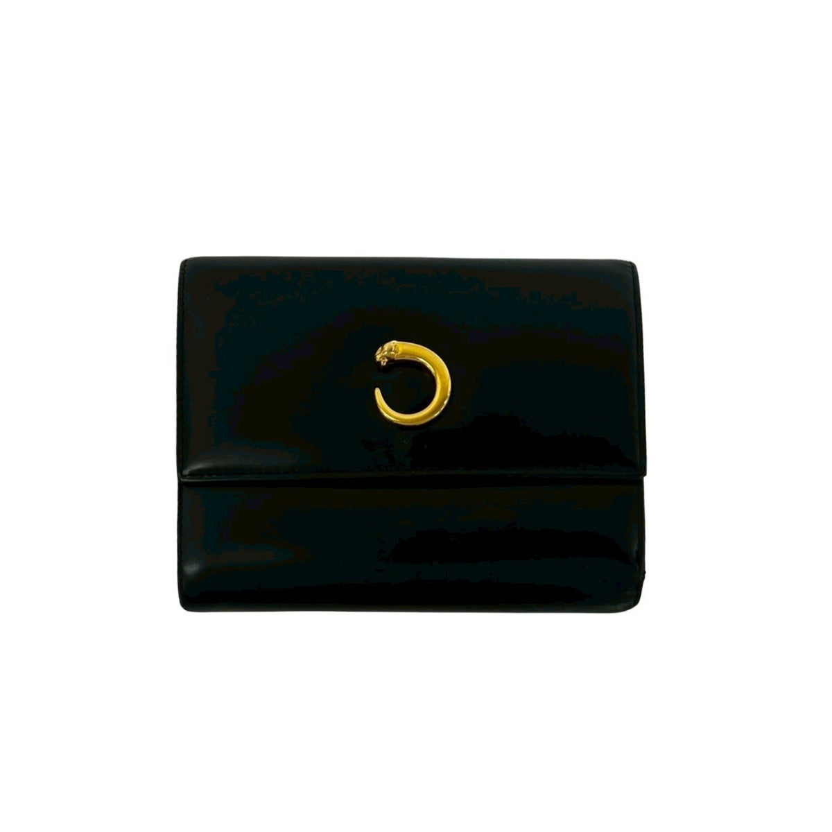 Cartier Black Leather Wallet (Tri-Fold) (Pre-Owned)