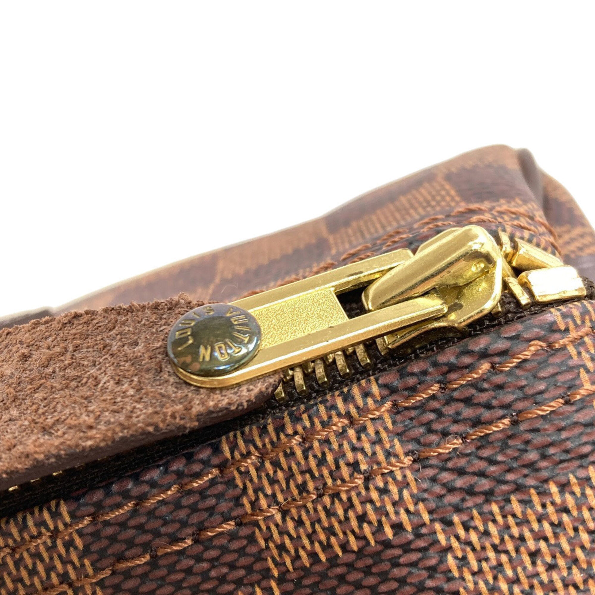 Louis Vuitton Damier Canvas Ebene Damier Canvas Boston Bag (Pre-Owned)