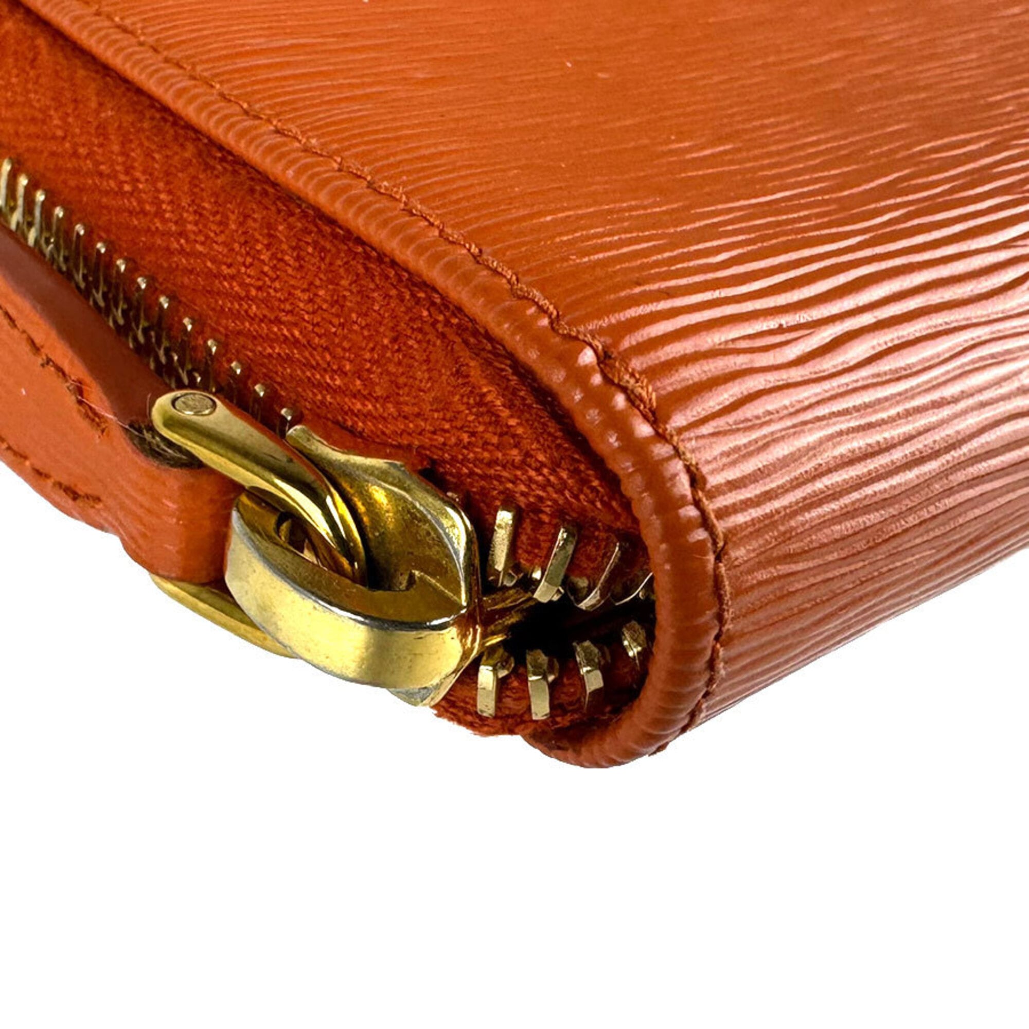 Prada Orange Leather Coin Purse/Coin Case (Pre-Owned)
