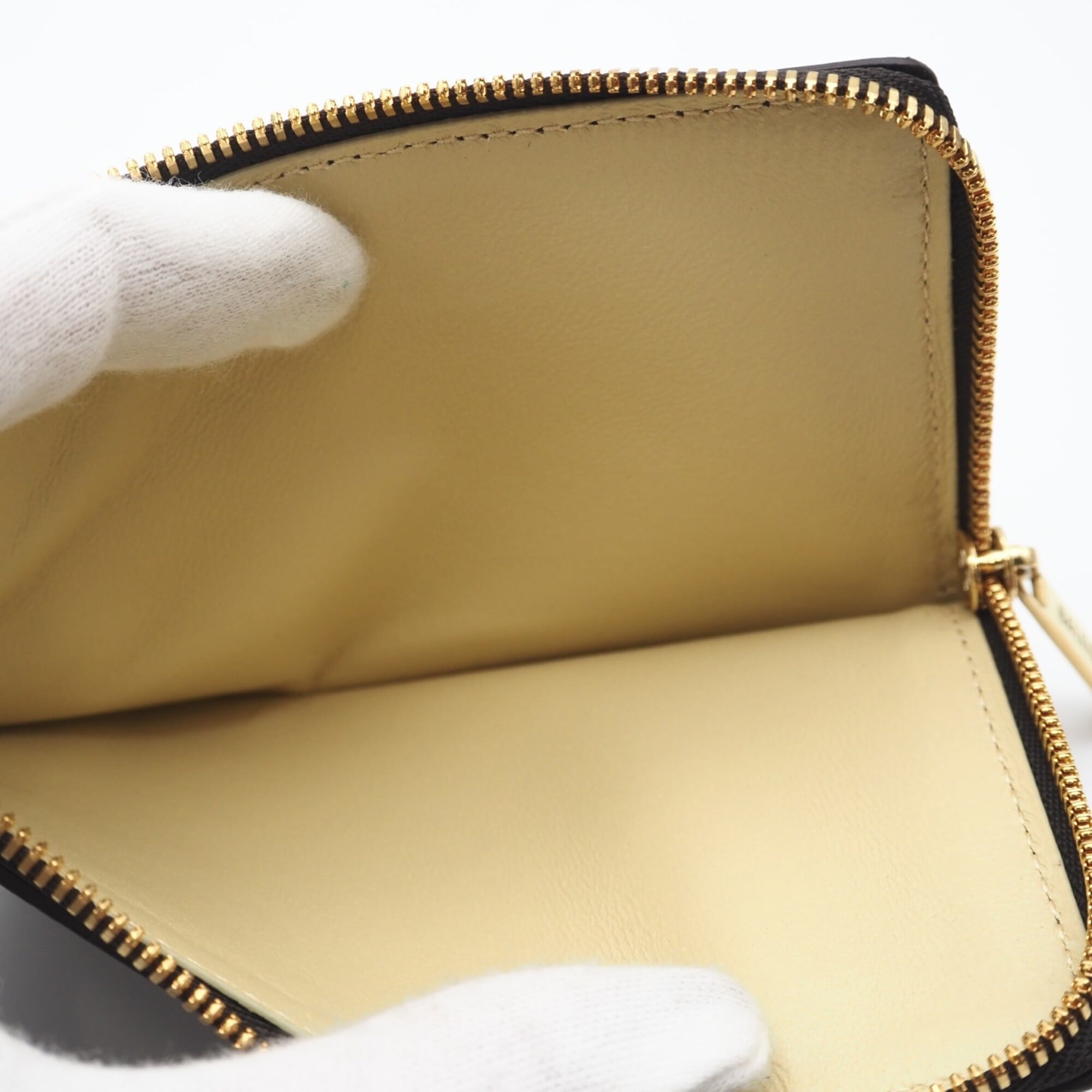 Balenciaga Brown Yellow Leather Coin Purse/Coin Case (Pre-Owned)