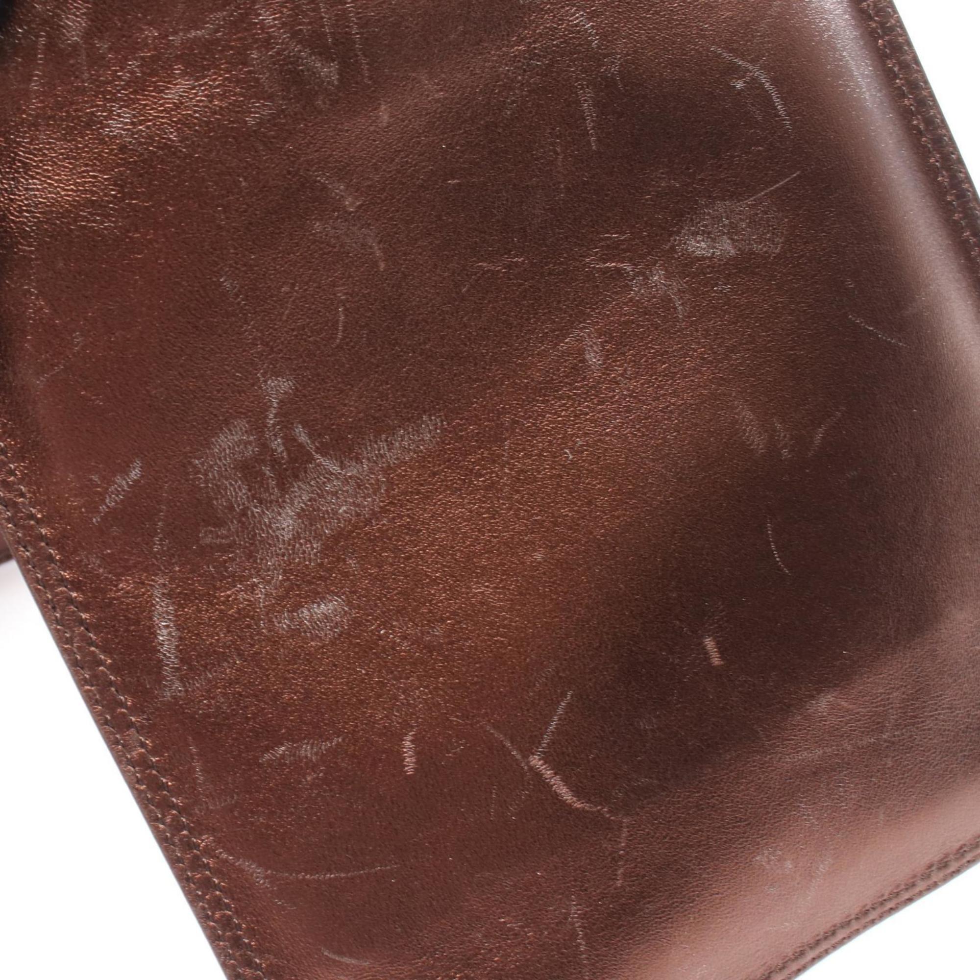 Chanel Brown Leather Shoulder Bag (Pre-Owned)
